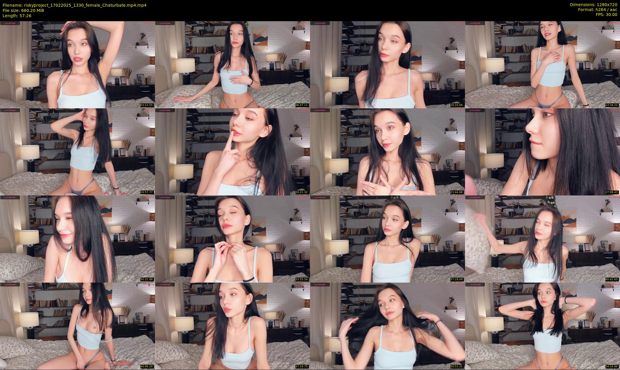 riskyproject — 58 minute Chaturbate couple cam show recording, 720p, Feb 17, 2025
