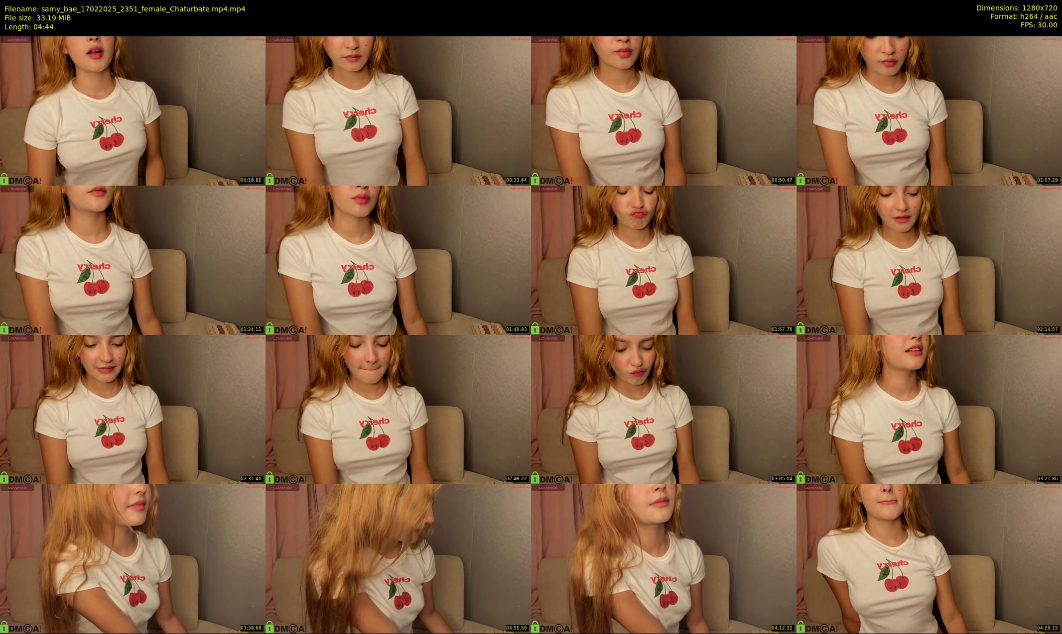 samy_bae — 5 minute Chaturbate female cam show recording, 720p, Feb 17, 2025