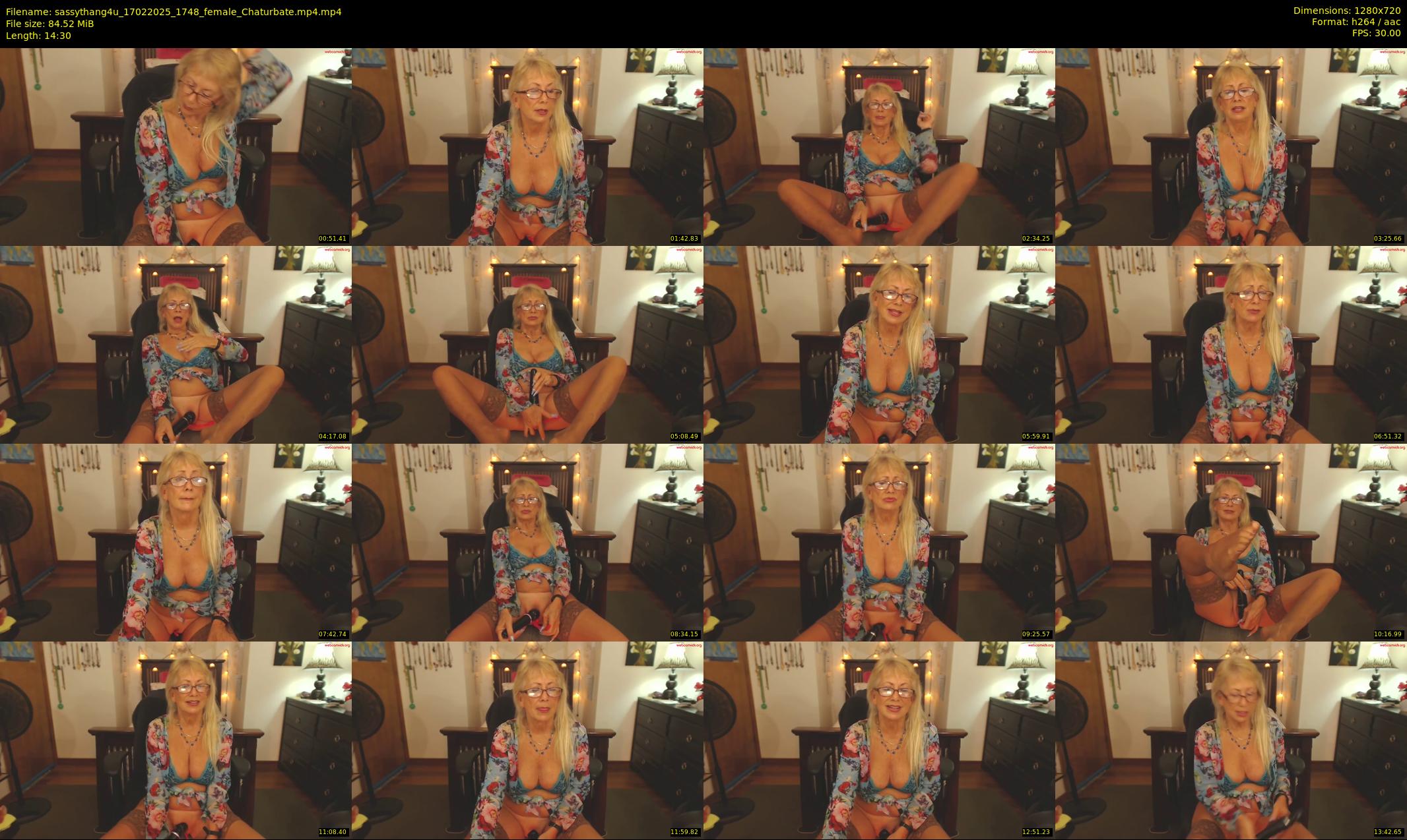 sassythang4u — 15 minute Chaturbate female cam show recording, 720p, Feb 17, 2025
