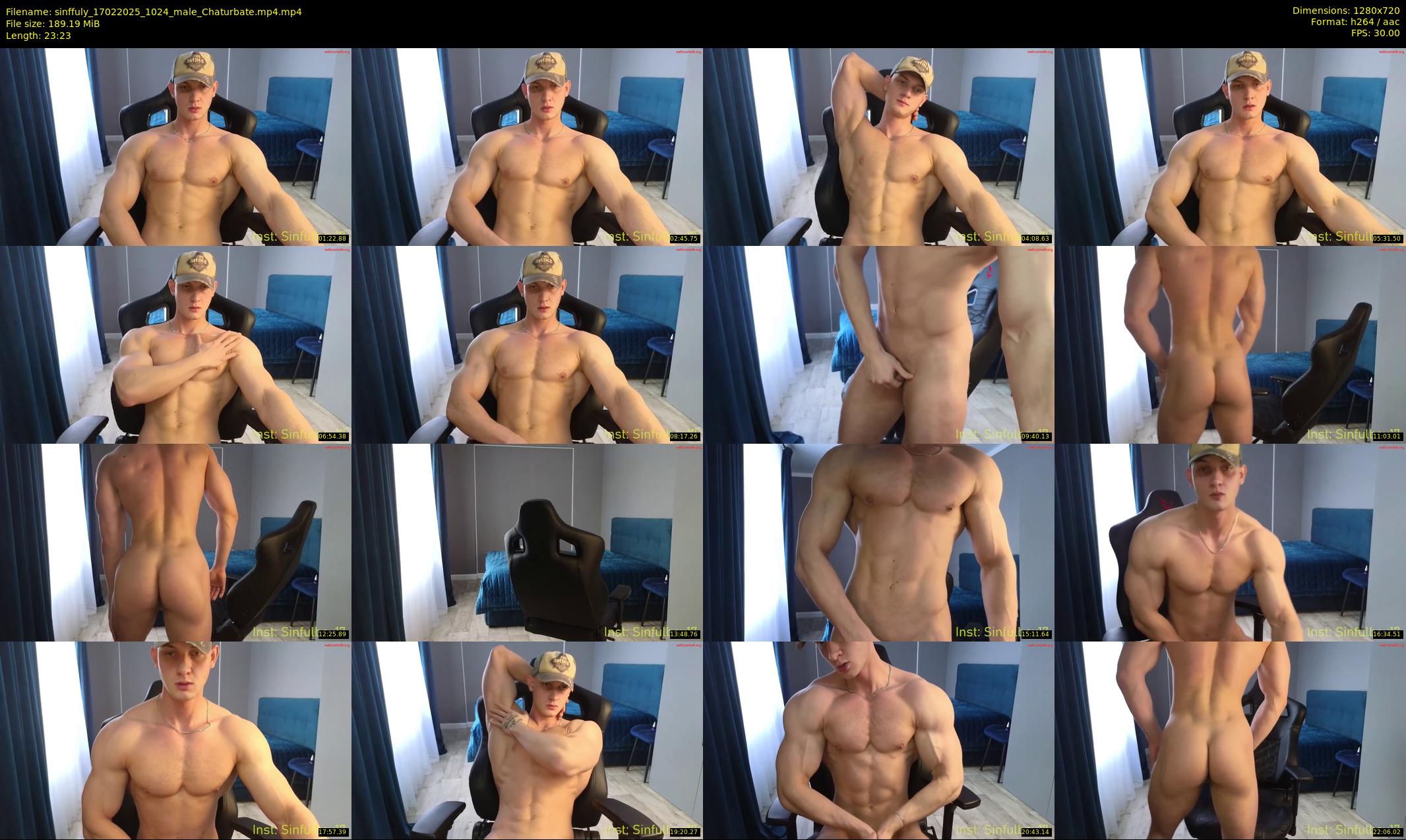 sinffuly — 24 minute Chaturbate male cam show recording, 720p, Feb 17, 2025