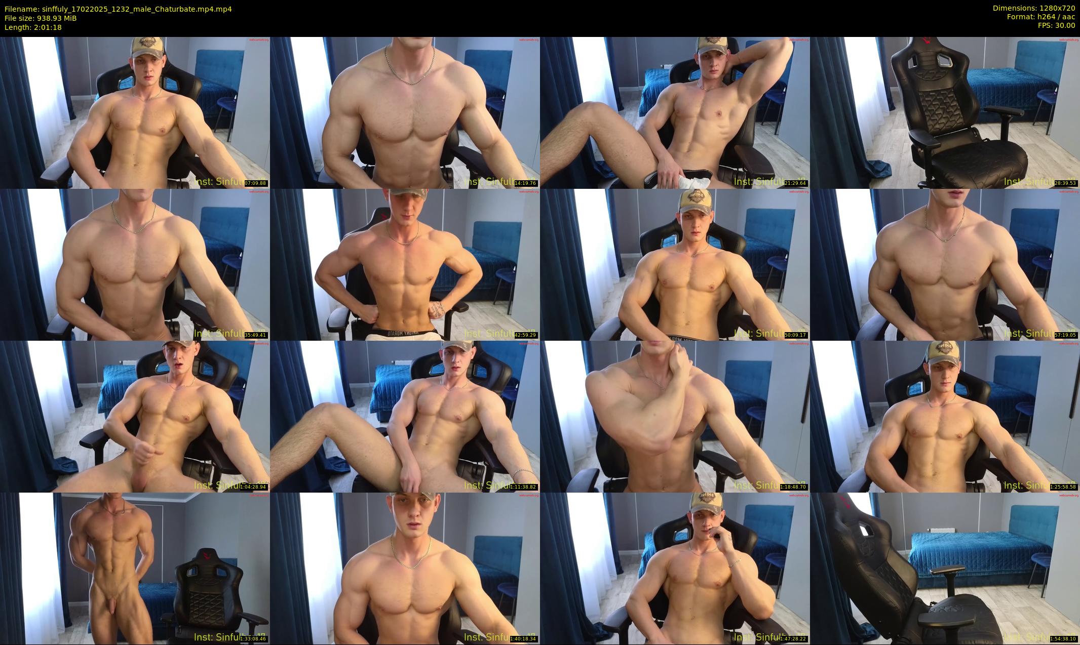sinffuly — 122 minute Chaturbate male cam show recording, 720p, Feb 17, 2025