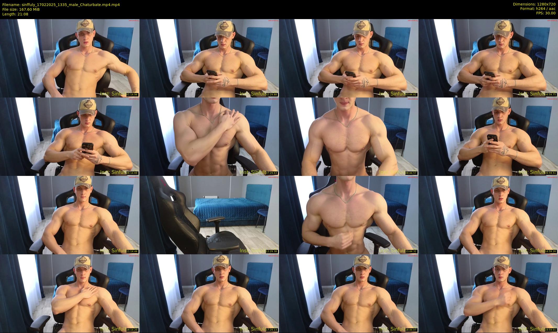 sinffuly — 22 minute Chaturbate male cam show recording, 720p, Feb 17, 2025