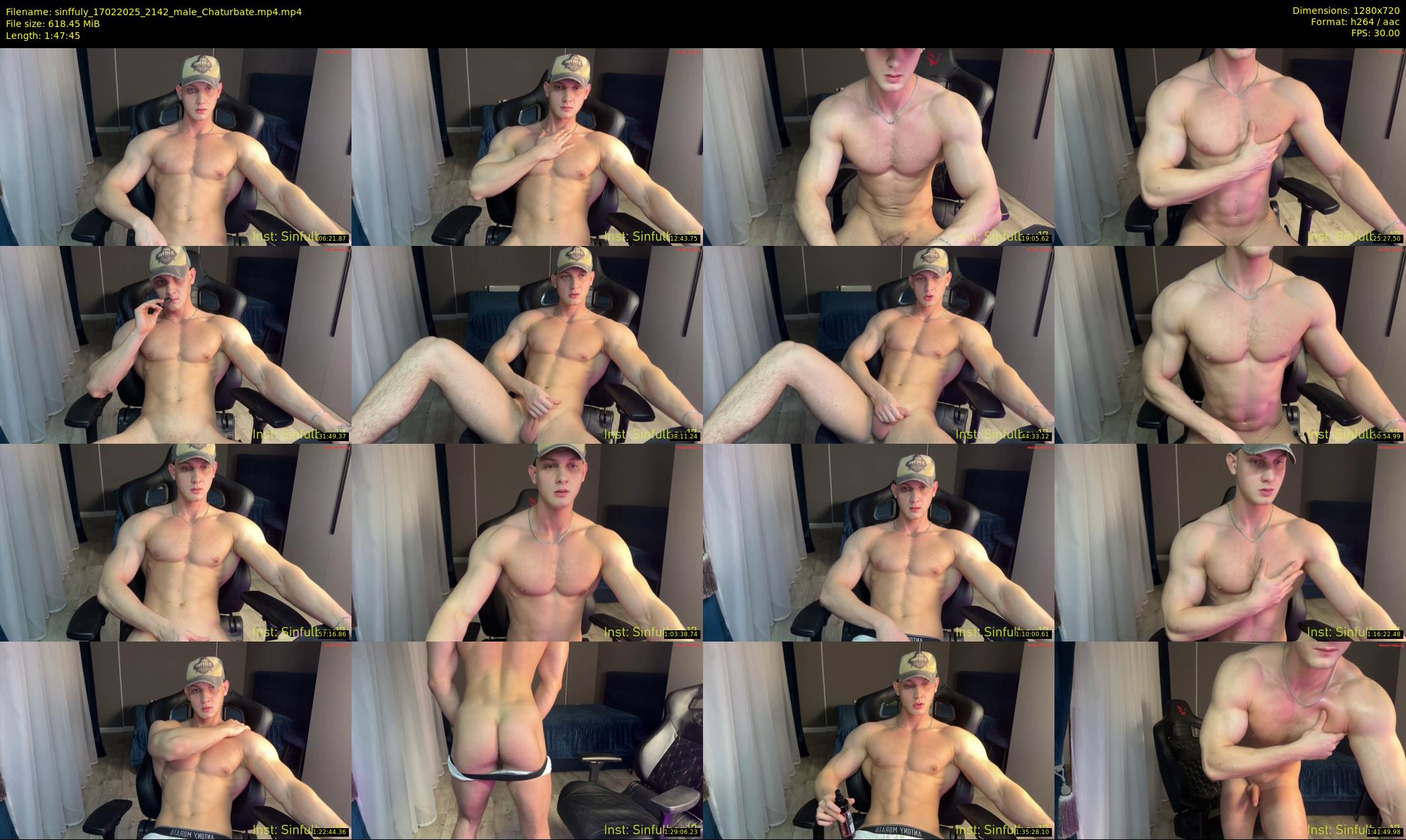 sinffuly — 108 minute Chaturbate male cam show recording, 720p, Feb 17, 2025