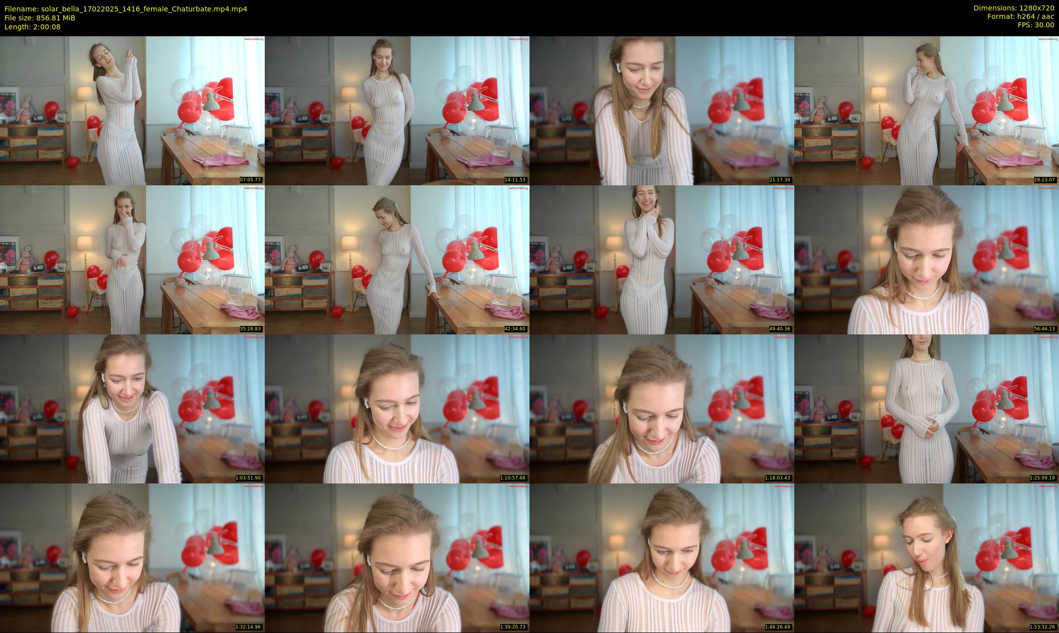 solar_bella — 121 minute Chaturbate female cam show recording, 720p, Feb 17, 2025