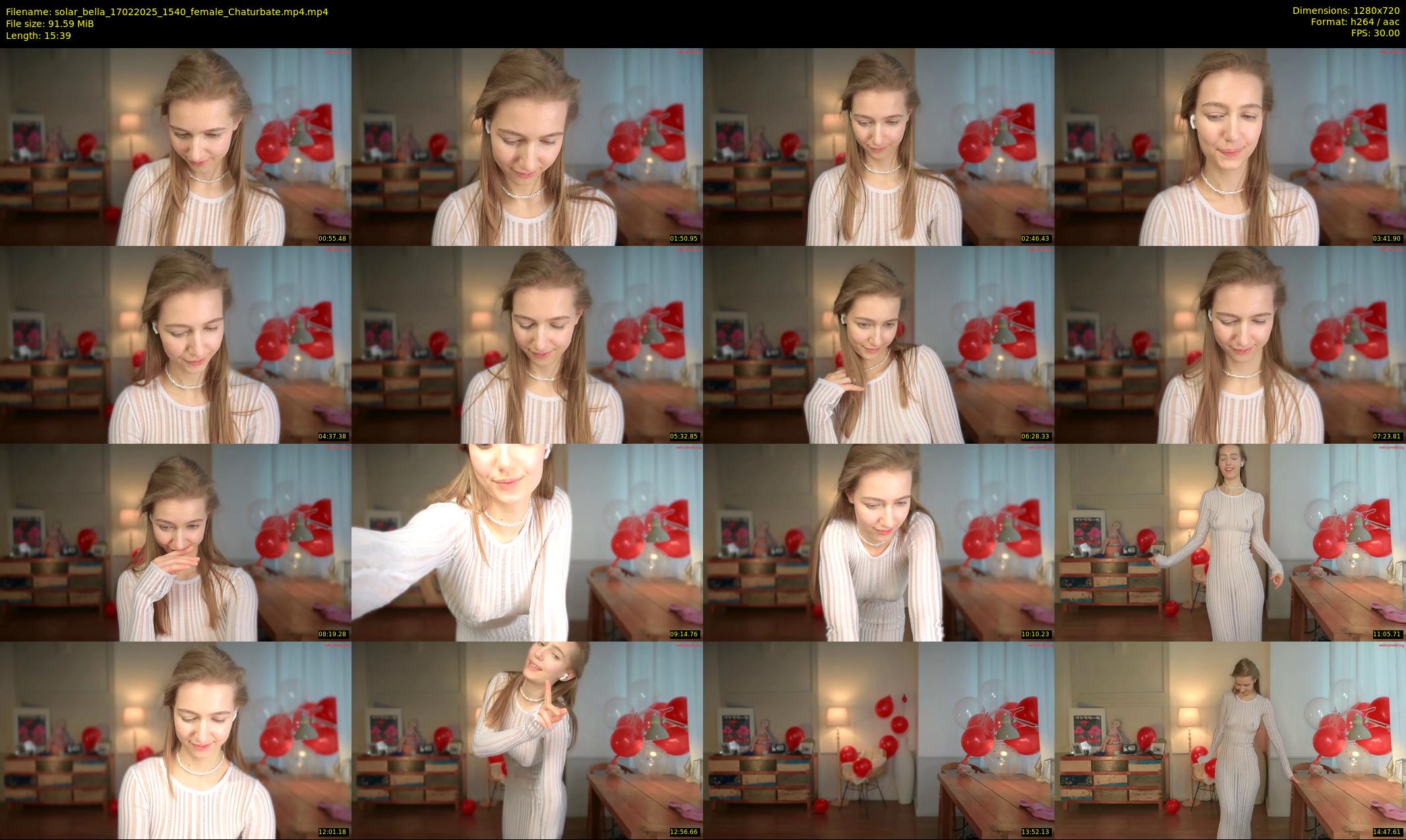 solar_bella — 16 minute Chaturbate female cam show recording, 720p, Feb 17, 2025
