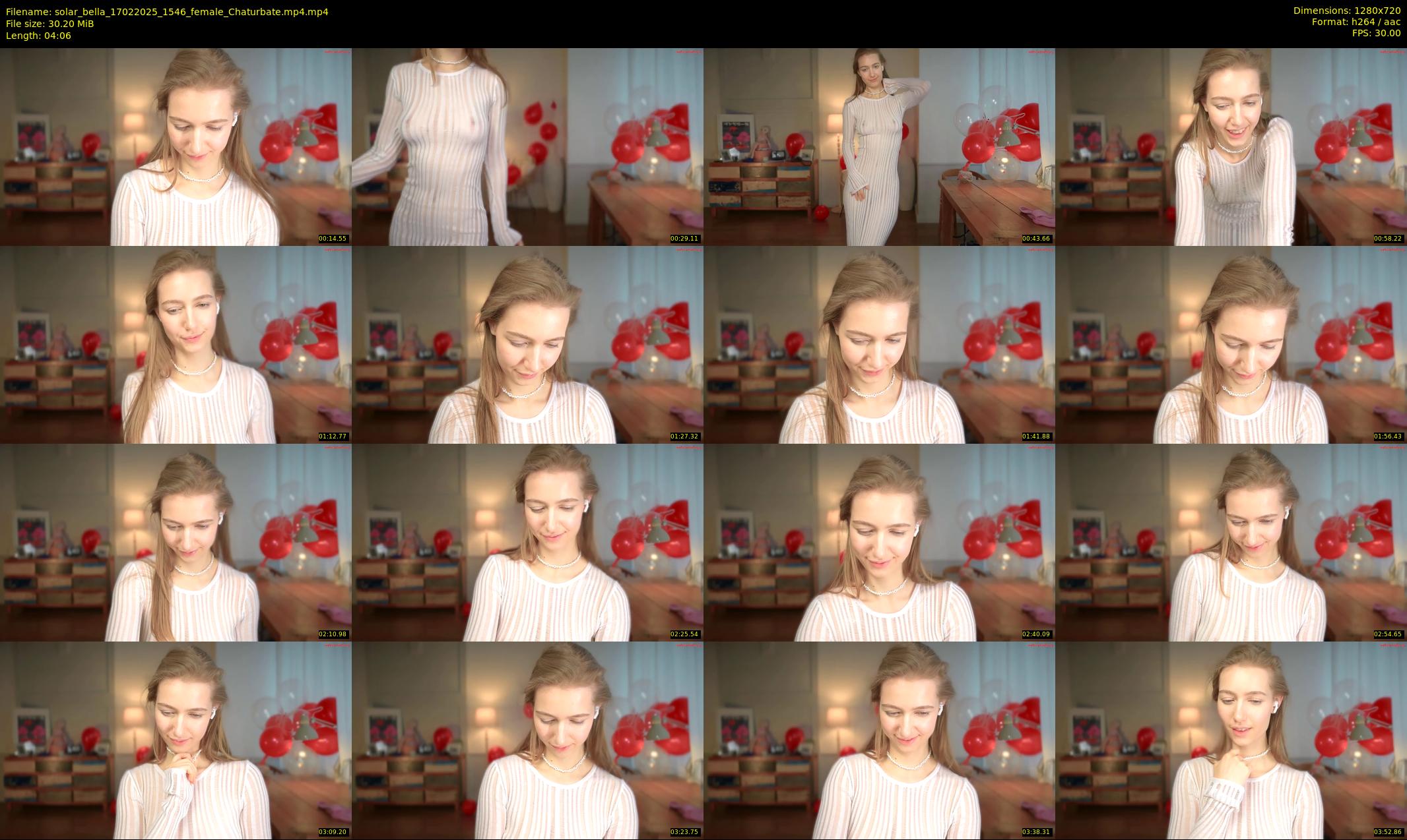 solar_bella — 5 minute Chaturbate female cam show recording, 720p, Feb 17, 2025