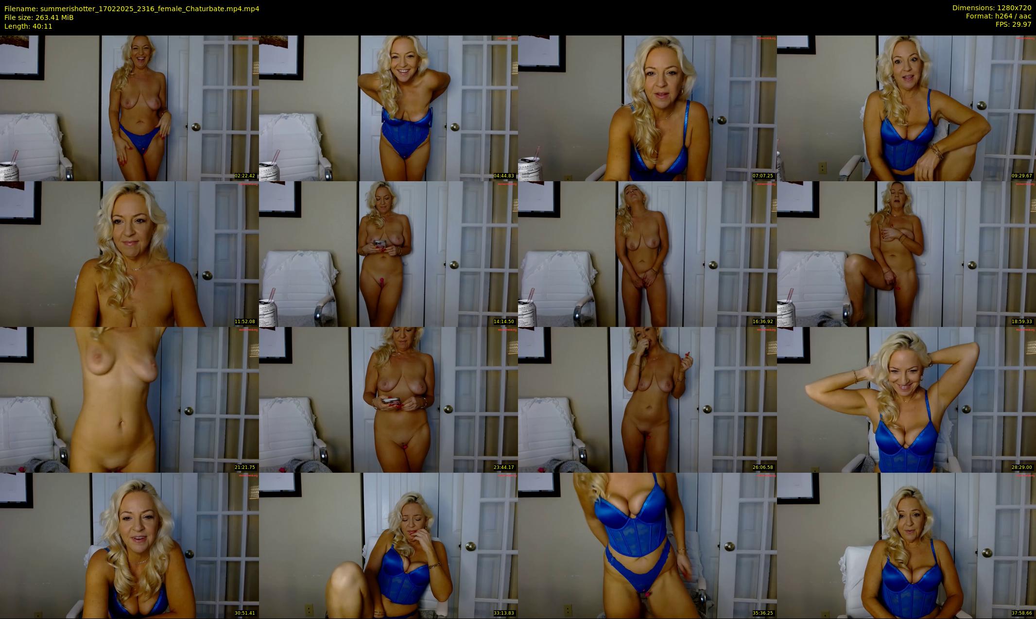summerishotter — 41 minute Chaturbate female cam show recording, 720p, Feb 17, 2025