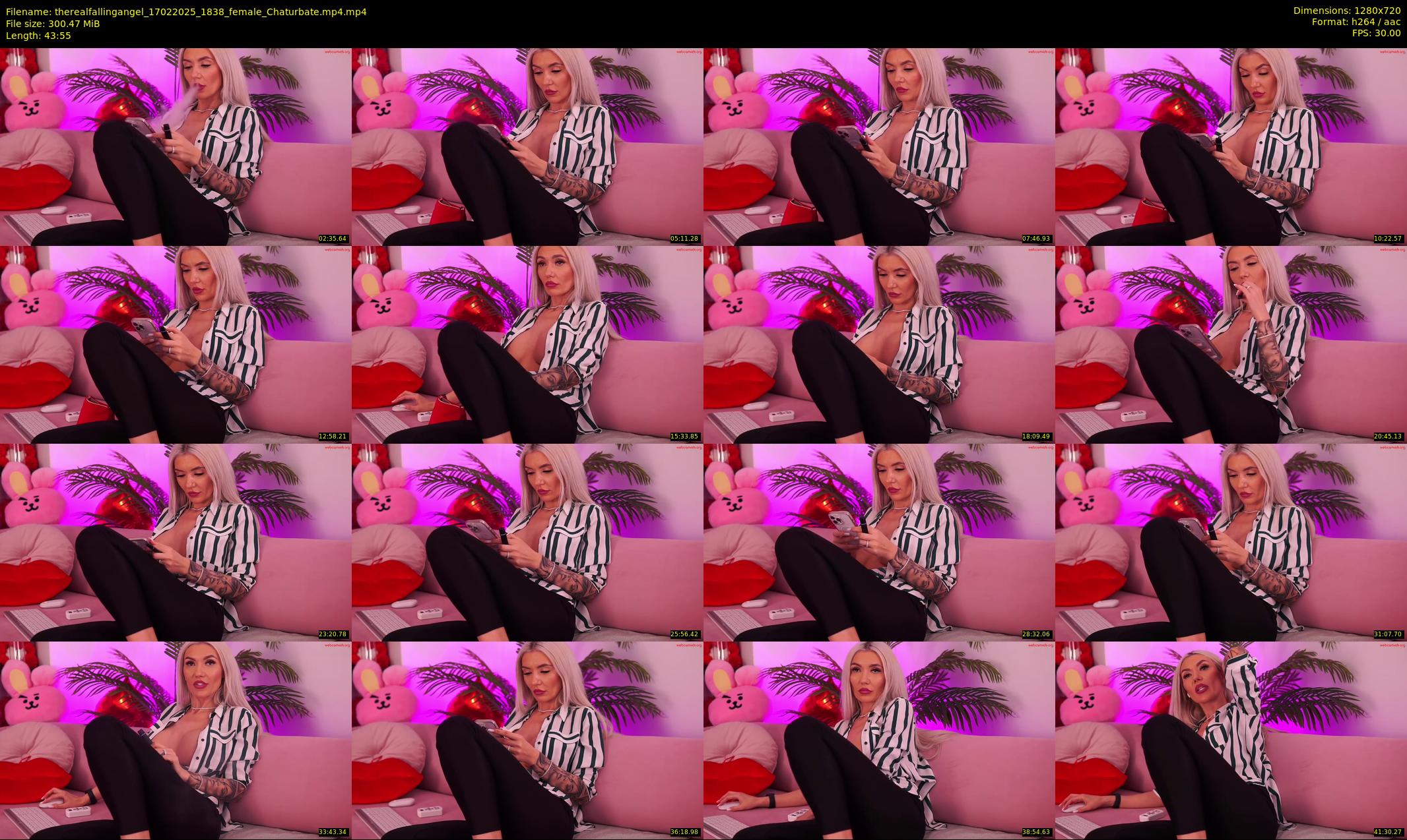 therealfallingangel — 44 minute Chaturbate female cam show recording, 720p, Feb 17, 2025