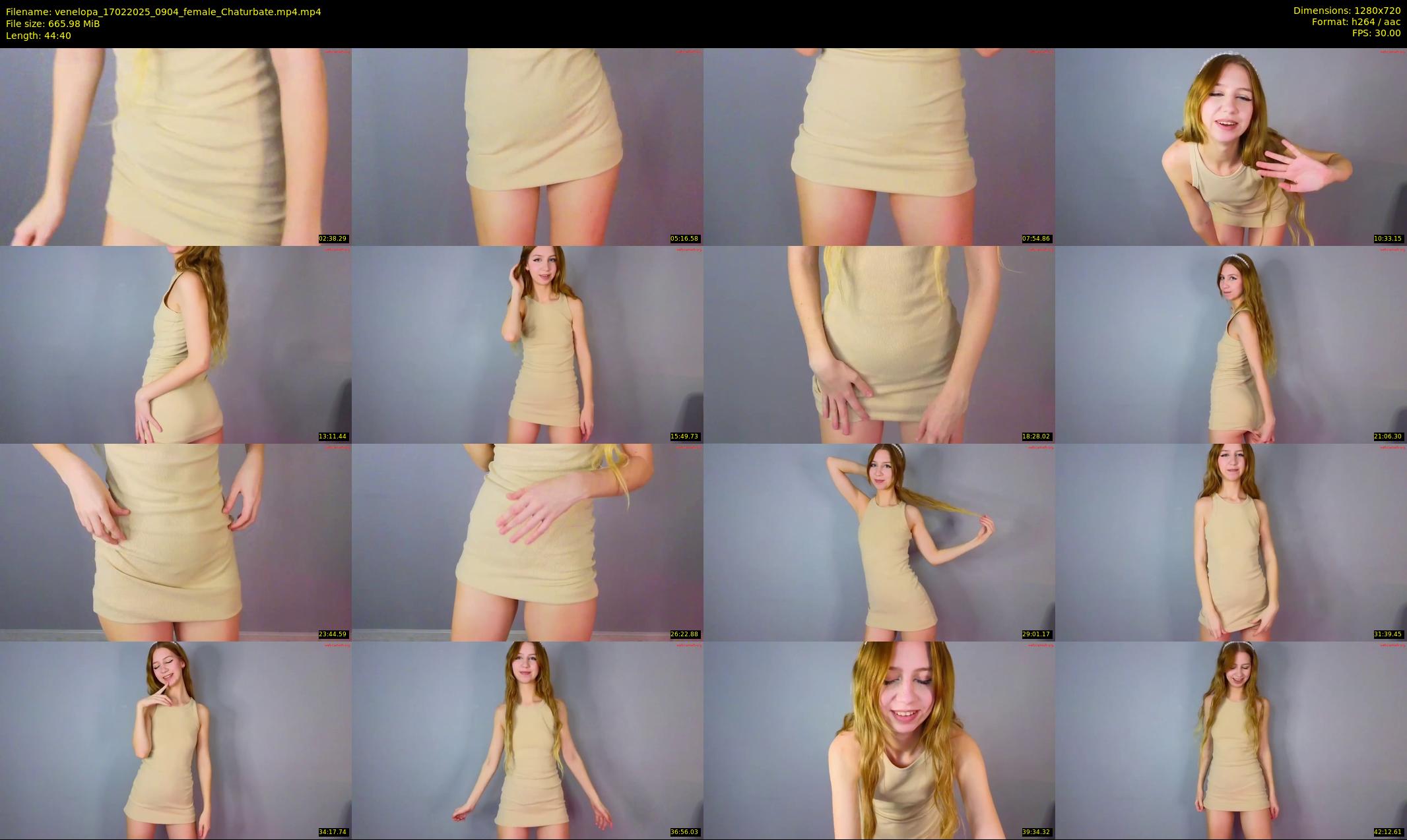 venelopa — 45 minute Chaturbate female cam show recording, 720p, Feb 17, 2025