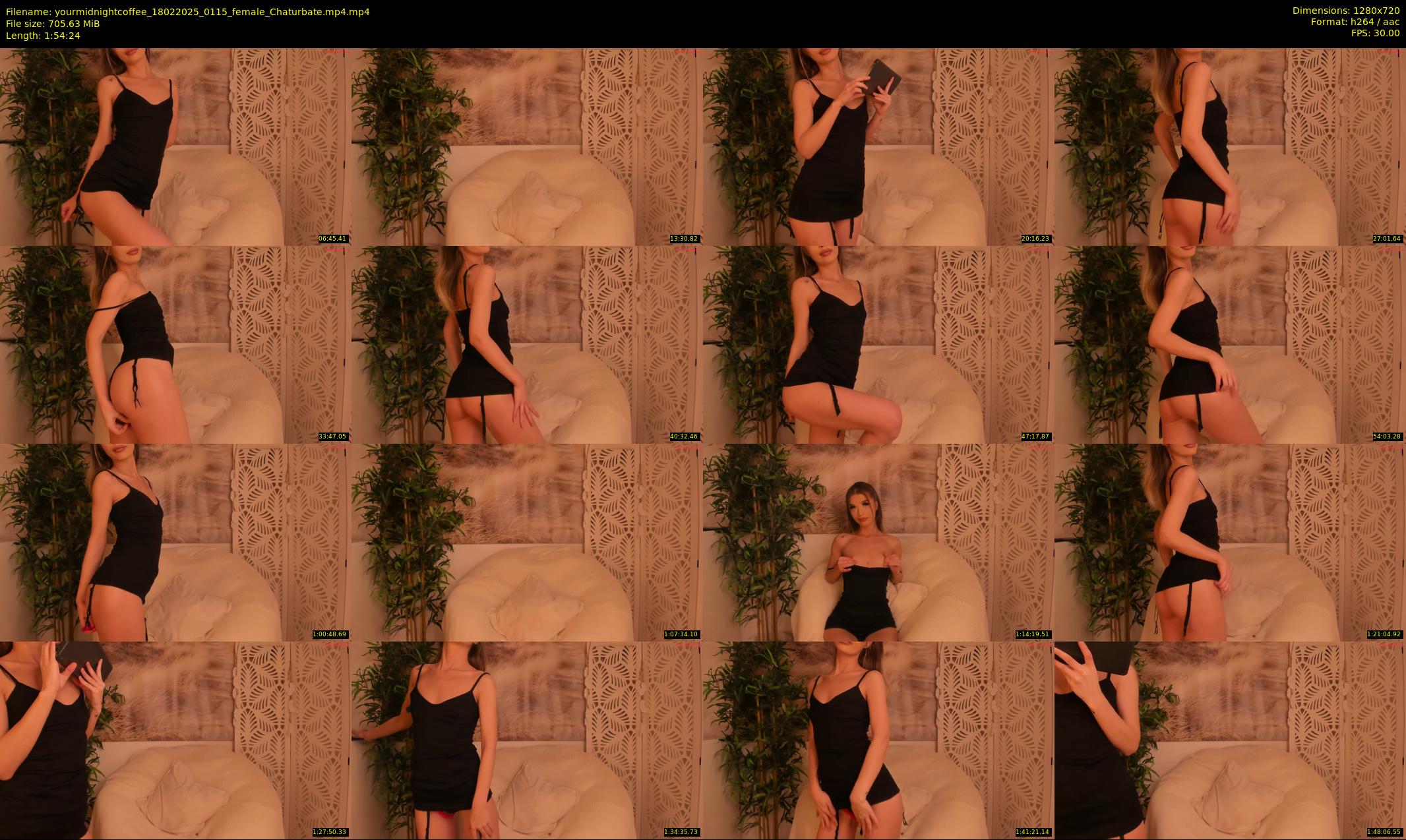 yourmidnightcoffee — 115 minute Chaturbate female cam show recording, 720p, Feb 18, 2025