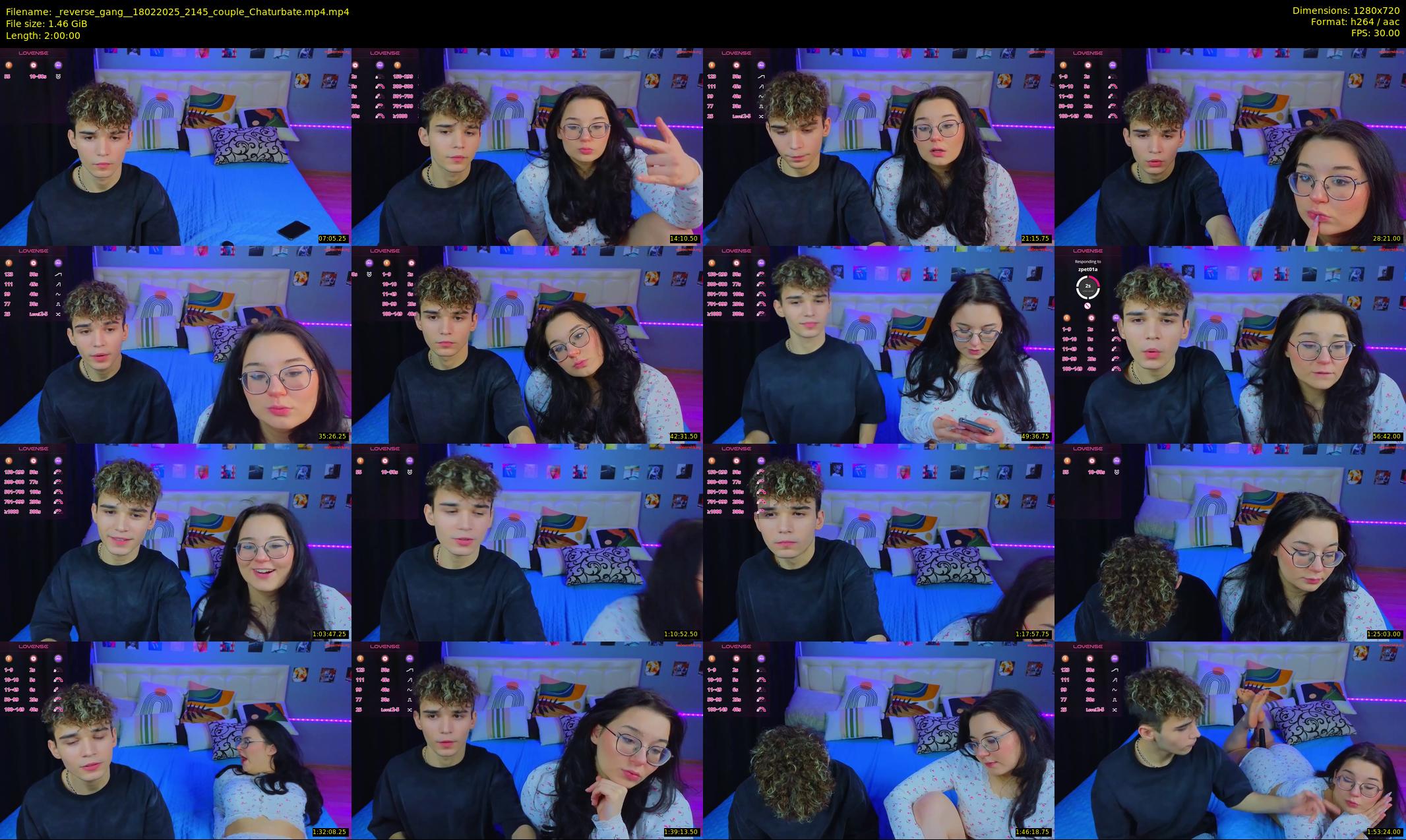 _reverse_gang_ — 120 minute Chaturbate couple cam show recording, 720p, Feb 18, 2025