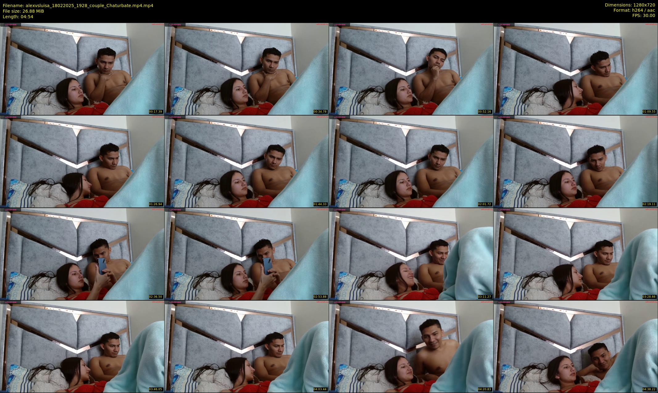 alexvsluisa — 5 minute Chaturbate couple cam show recording, 720p, Feb 18, 2025