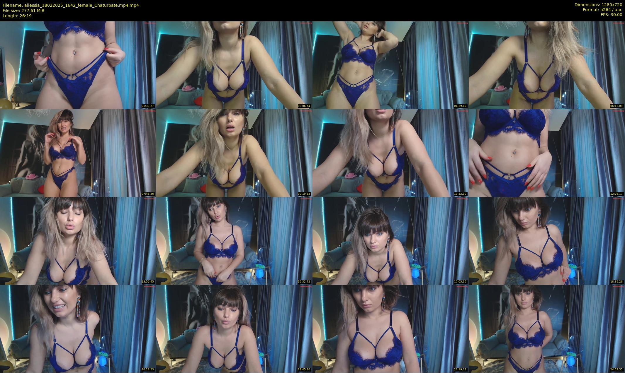 aliessia — 27 minute Chaturbate female cam show recording, 720p, Feb 18, 2025