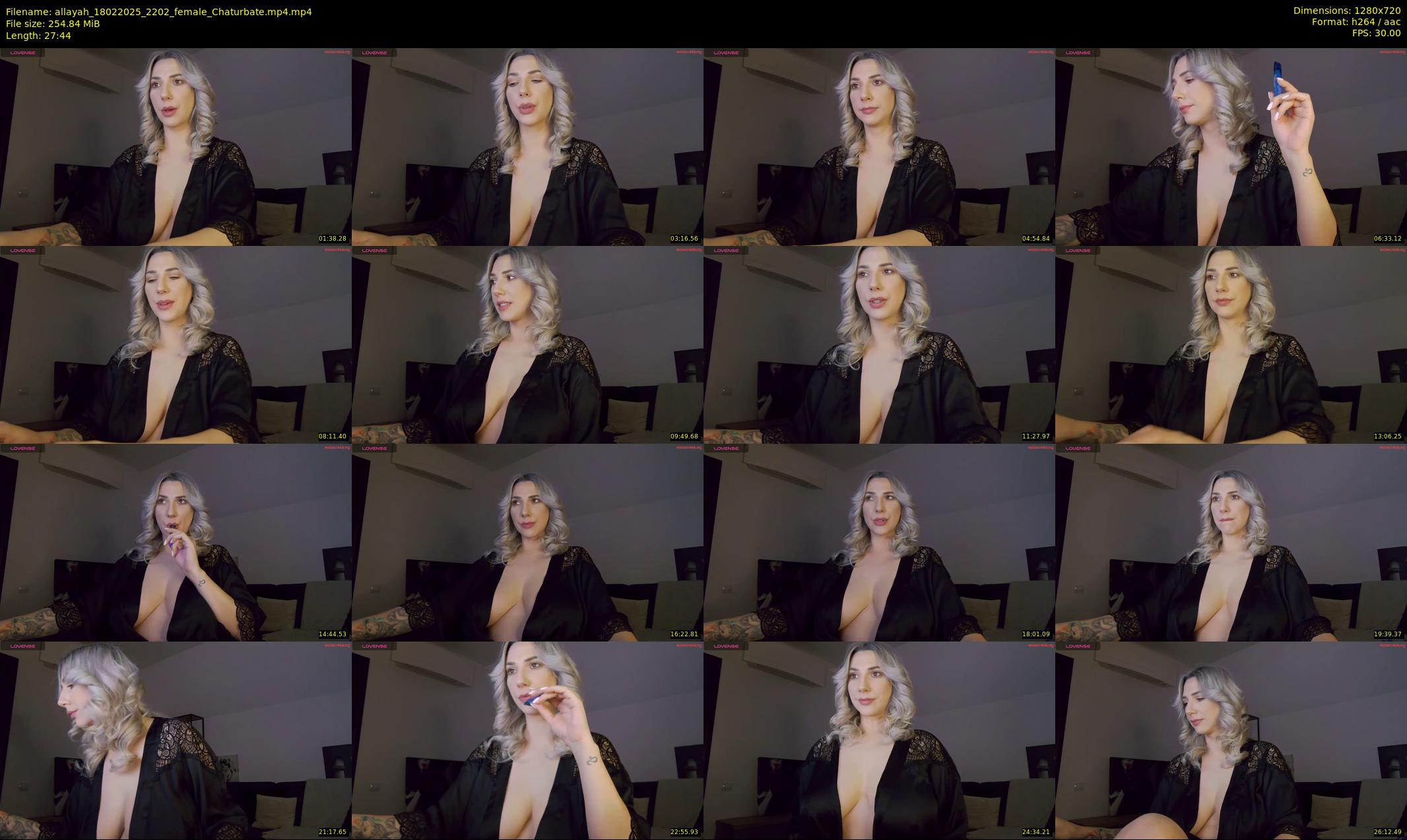 allayah — 28 minute Chaturbate female cam show recording, 720p, Feb 18, 2025
