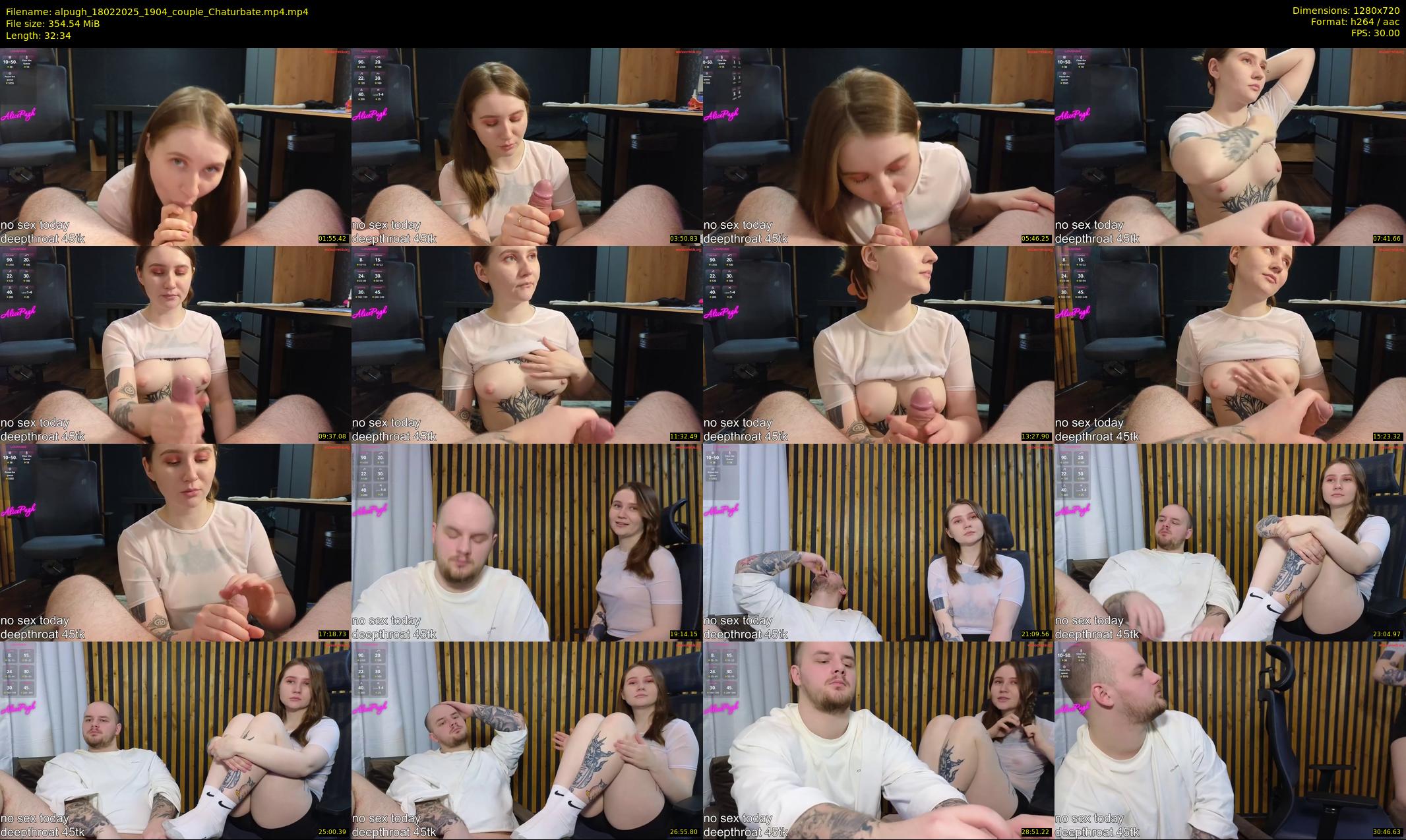 alpugh — 33 minute Chaturbate couple cam show recording, 720p, Feb 18, 2025