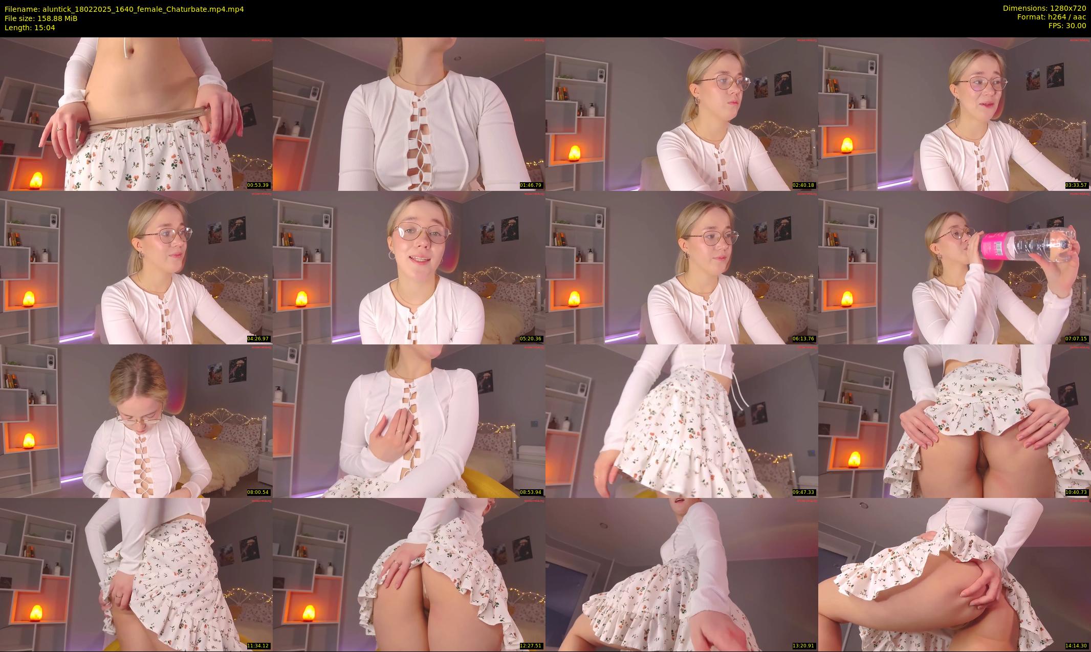 aluntick — 16 minute Chaturbate female cam show recording, 720p, Feb 18, 2025