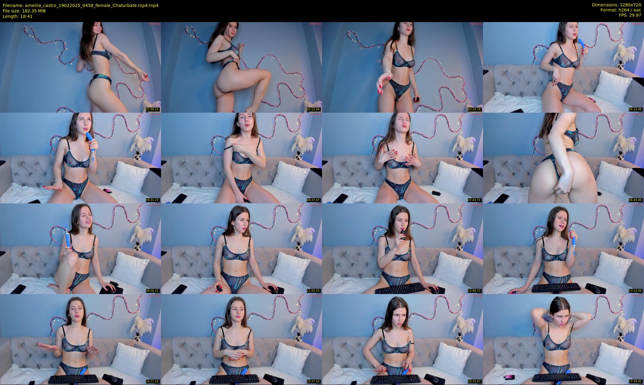 ameliia_castro — 19 minute Chaturbate female cam show recording, 720p, Feb 19, 2025