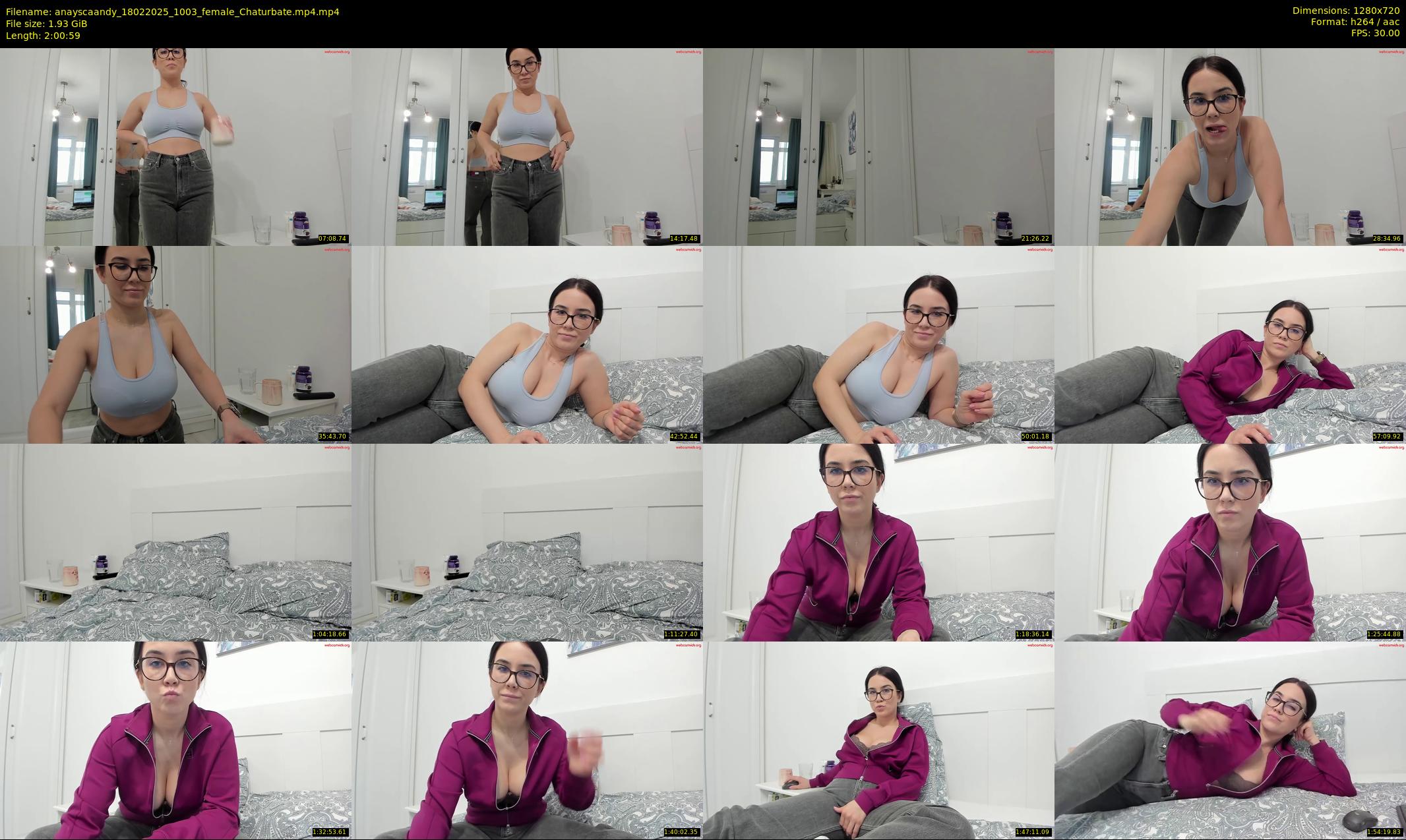 anayscaandy — 121 minute Chaturbate female cam show recording, 720p, Feb 18, 2025