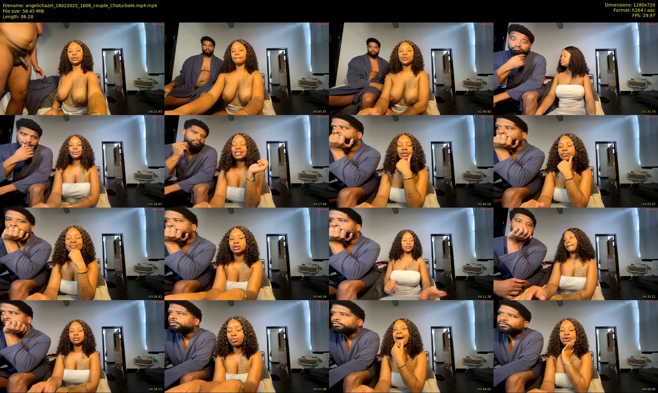 angelichazel — 7 minute Chaturbate couple cam show recording, 720p, Feb 18, 2025