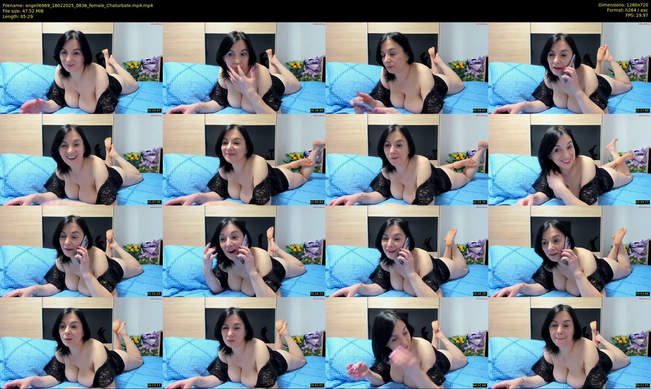 angell6969 — 6 minute Chaturbate female cam show recording, 720p, Feb 18, 2025