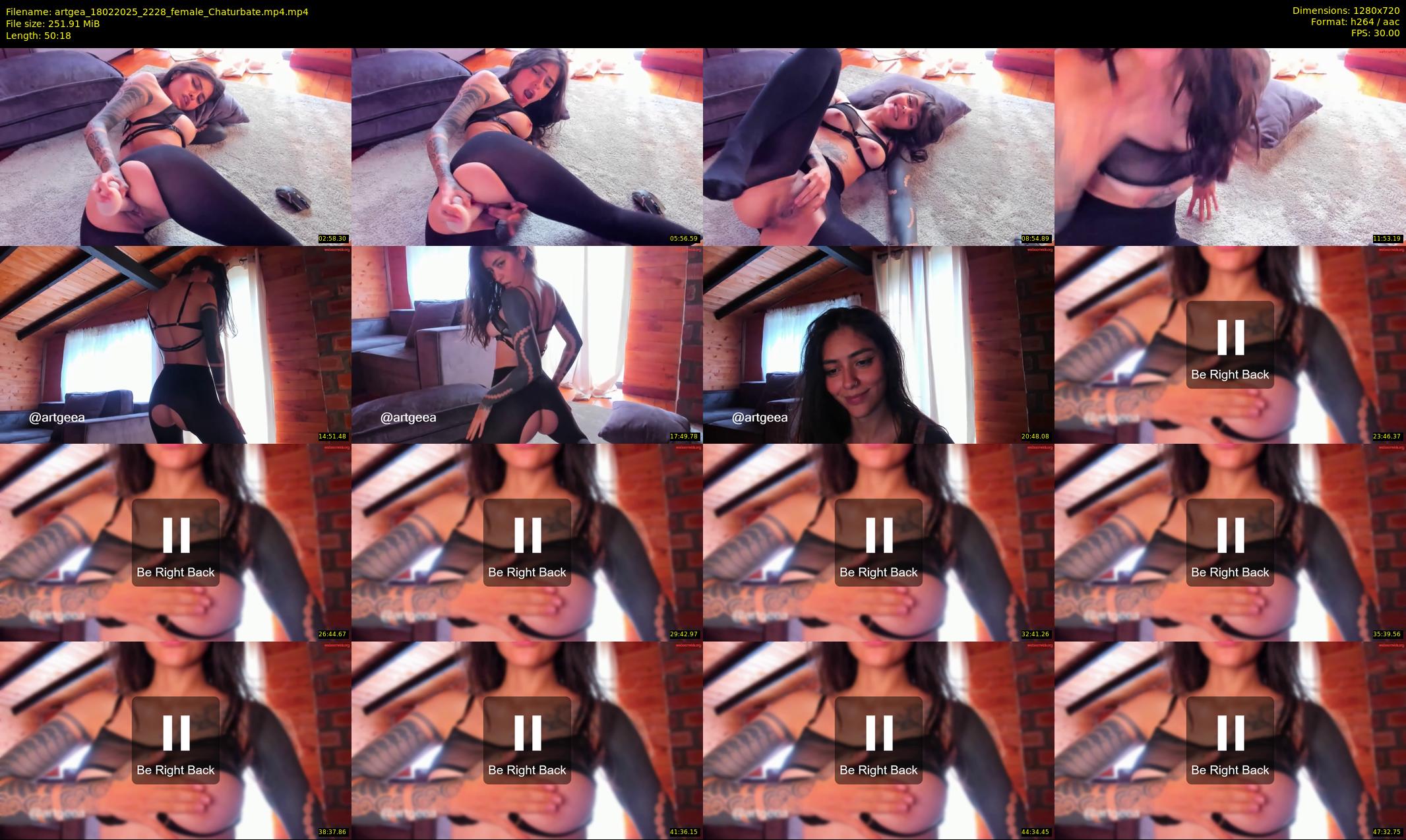 artgea — 51 minute Chaturbate female cam show recording, 720p, Feb 18, 2025