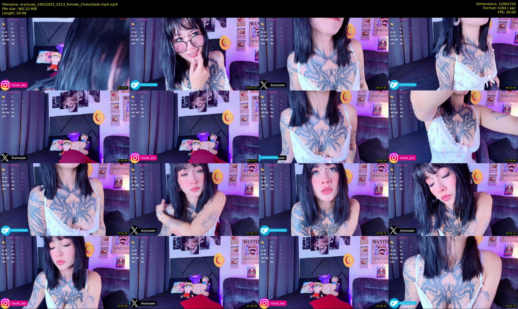 aryrouse — 27 minute Chaturbate female cam show recording, 720p, Feb 19, 2025