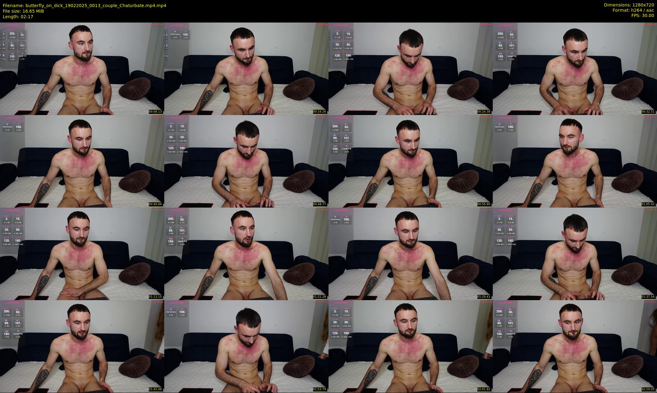 butterfly_on_dick — 3 minute Chaturbate couple cam show recording, 720p, Feb 19, 2025