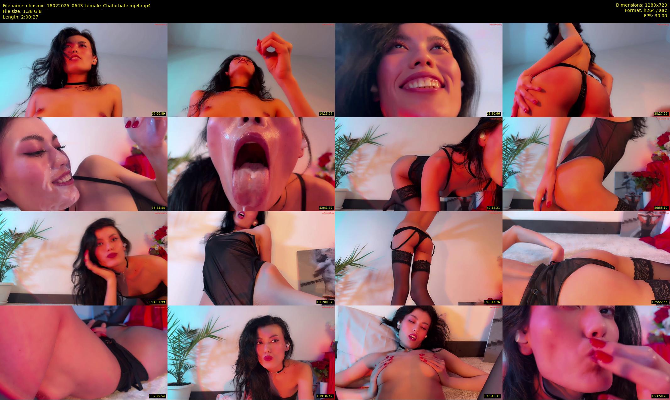 chasmic — 121 minute Chaturbate female cam show recording, 720p, Feb 18, 2025