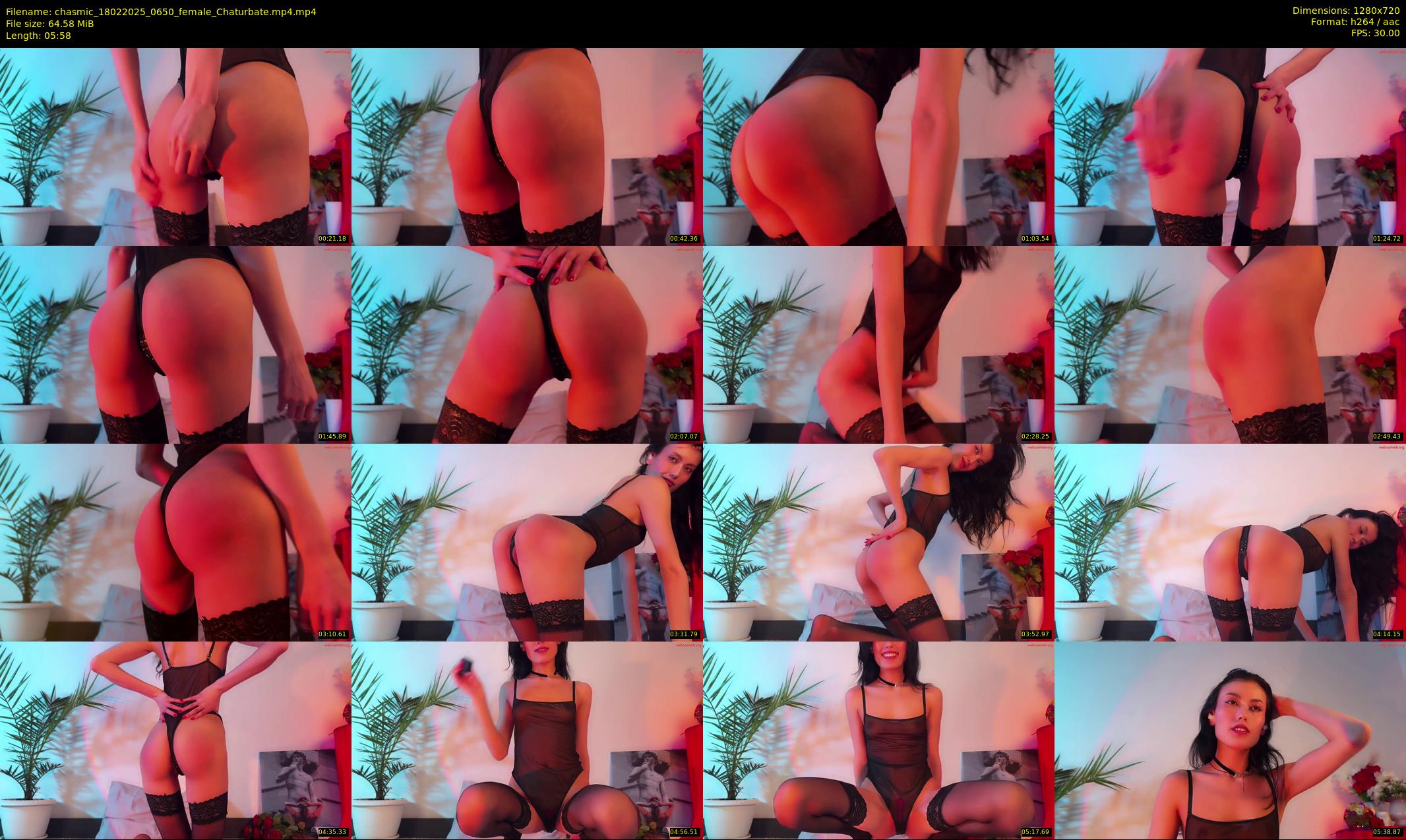 chasmic — 6 minute Chaturbate female cam show recording, 720p, Feb 18, 2025