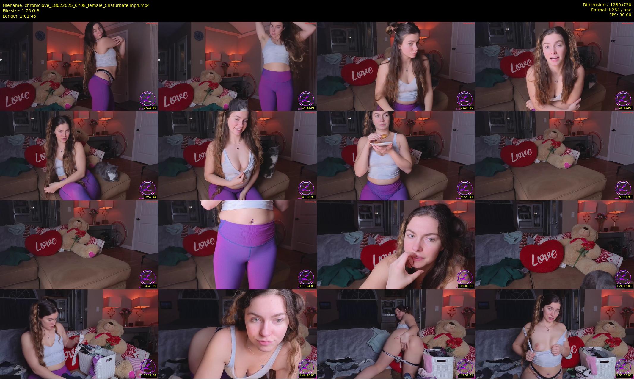 chroniclove — 122 minute Chaturbate female cam show recording, 720p, Feb 18, 2025