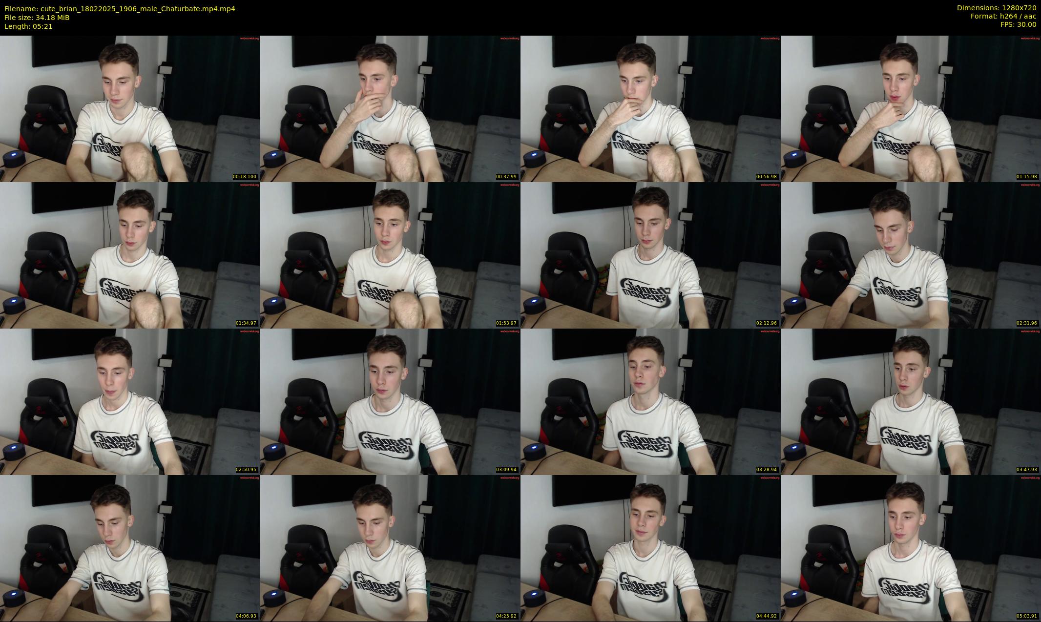 cute_brian — 6 minute Chaturbate male cam show recording, 720p, Feb 18, 2025