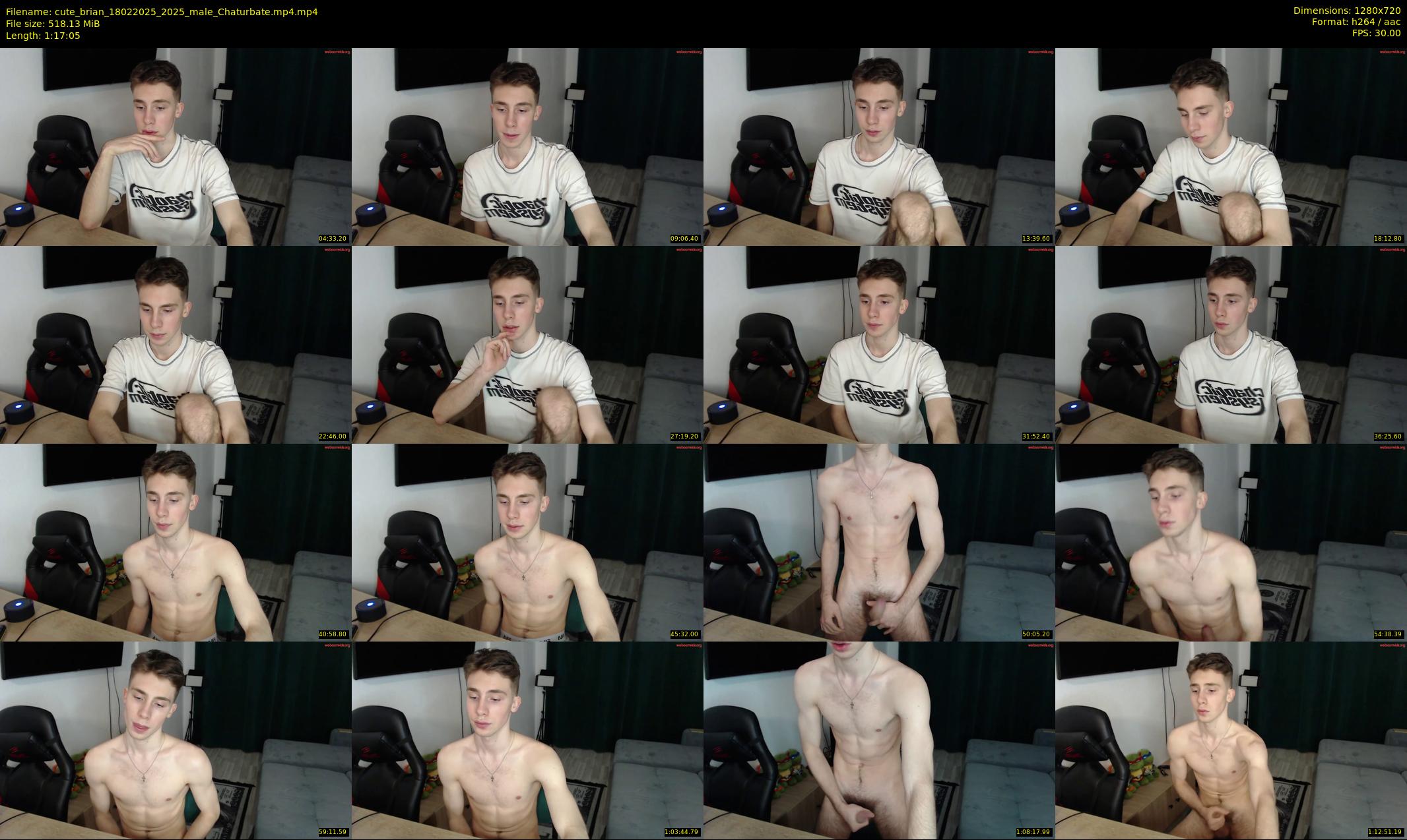 cute_brian — 78 minute Chaturbate male cam show recording, 720p, Feb 18, 2025