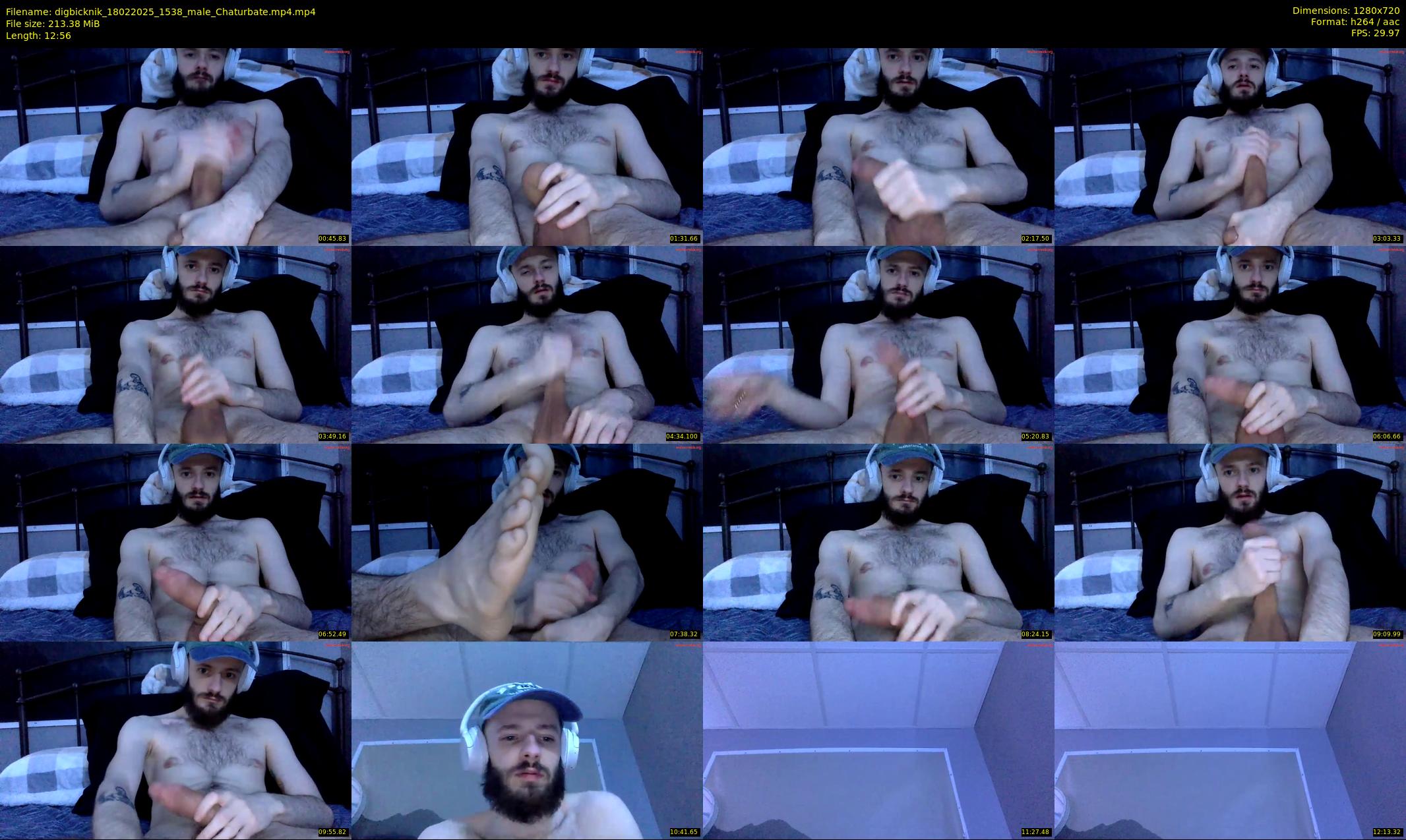 digbicknik — 13 minute Chaturbate male cam show recording, 720p, Feb 18, 2025