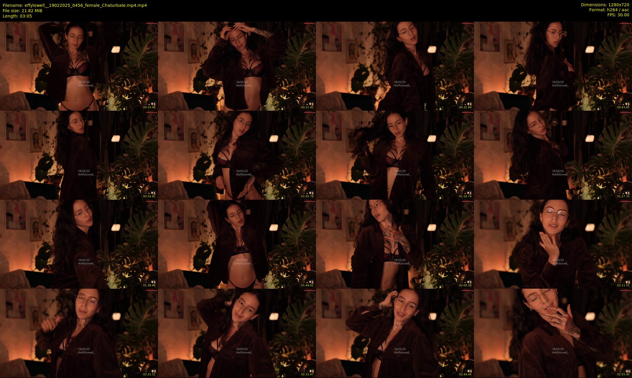 effylowell_ — 4 minute Chaturbate female cam show recording, 720p, Feb 19, 2025