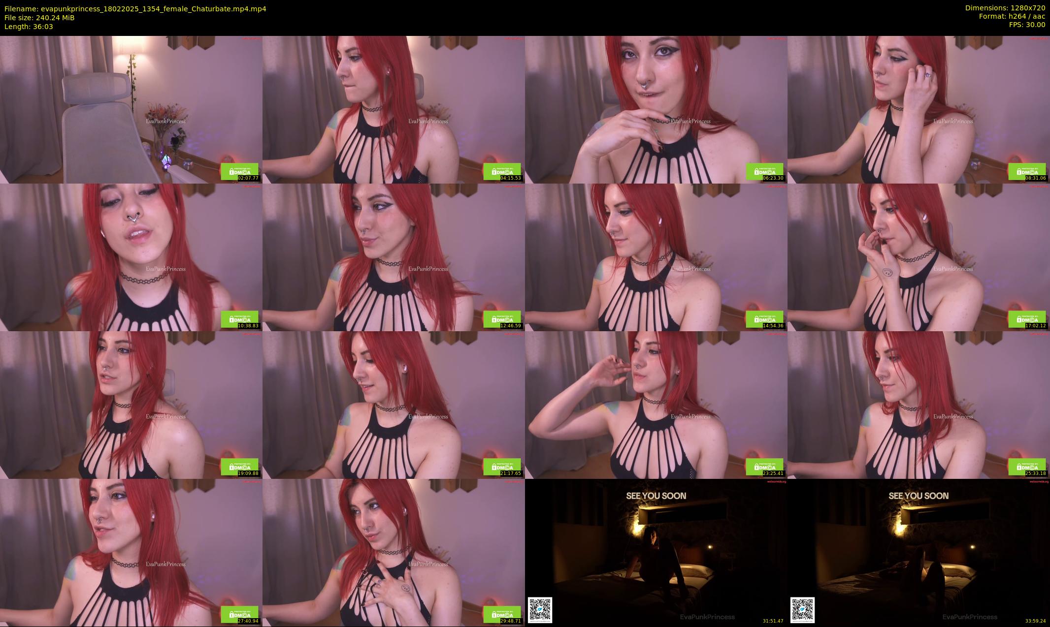 evapunkprincess — 37 minute Chaturbate female cam show recording, 720p, Feb 18, 2025