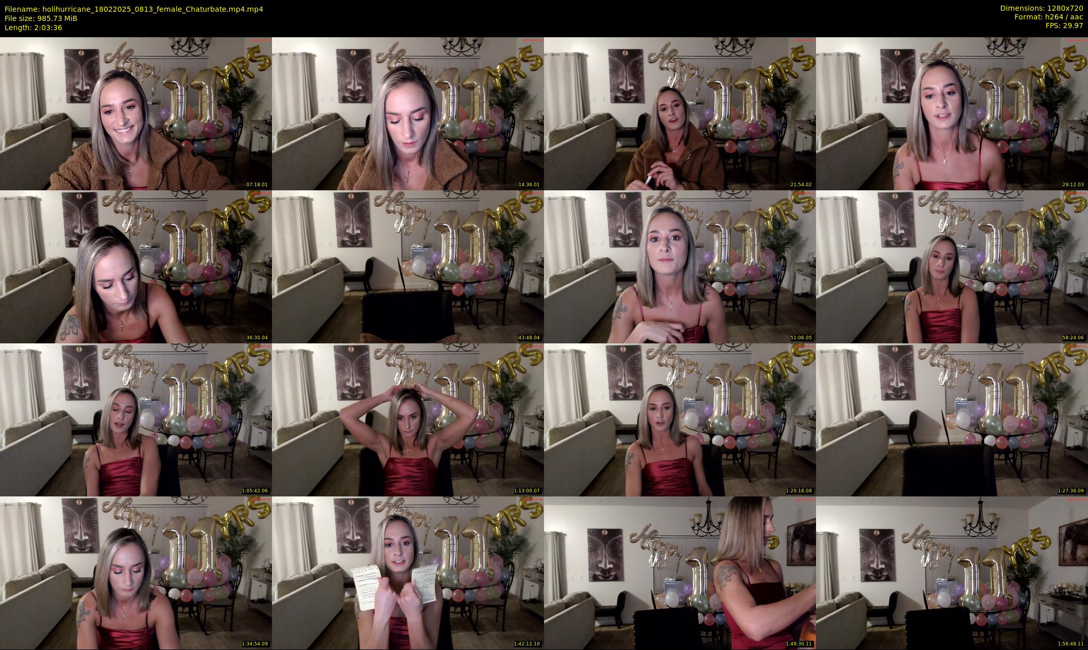 holihurricane — 124 minute Chaturbate female cam show recording, 720p, Feb 18, 2025