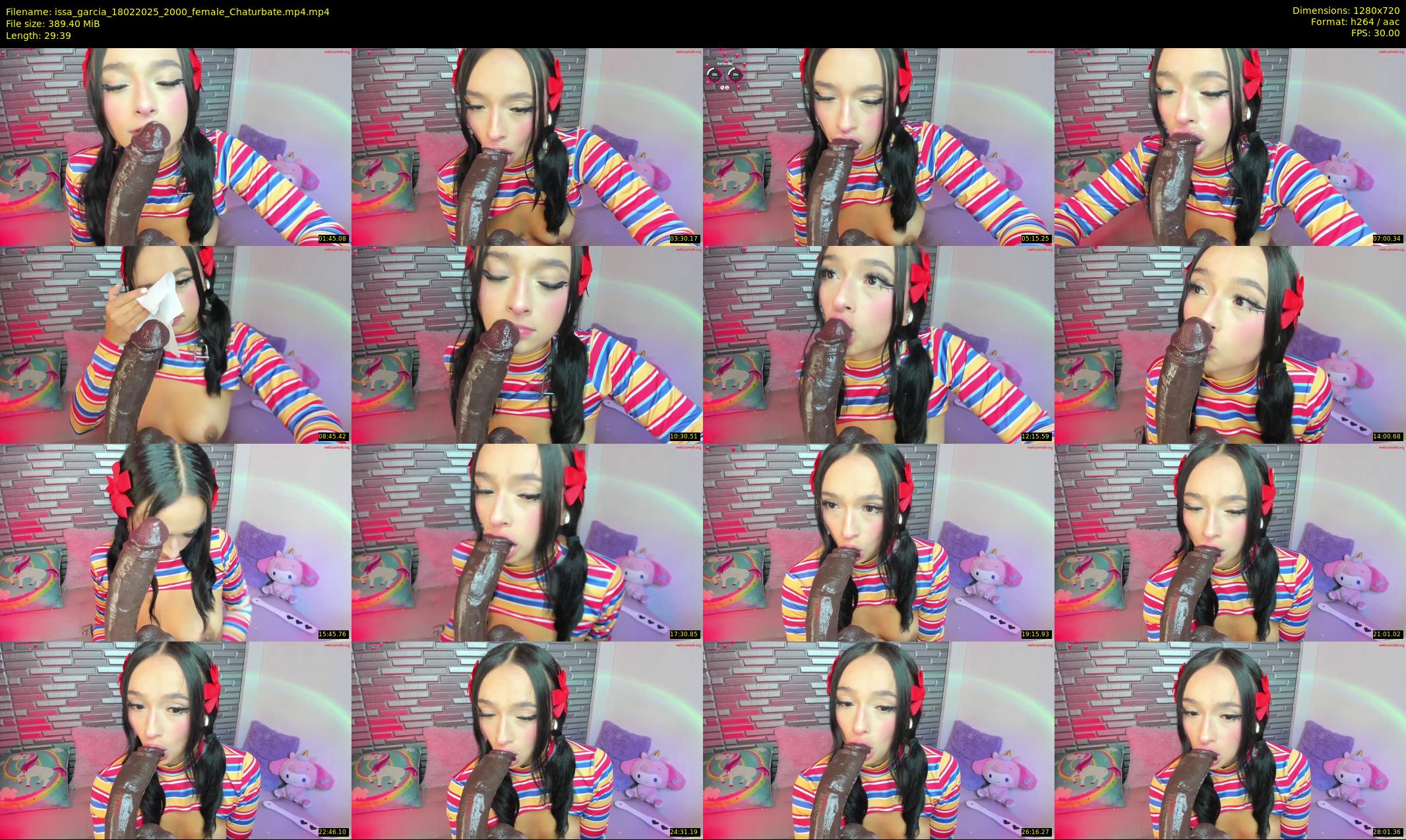 issa_garcia — 30 minute Chaturbate female cam show recording, 720p, Feb 18, 2025