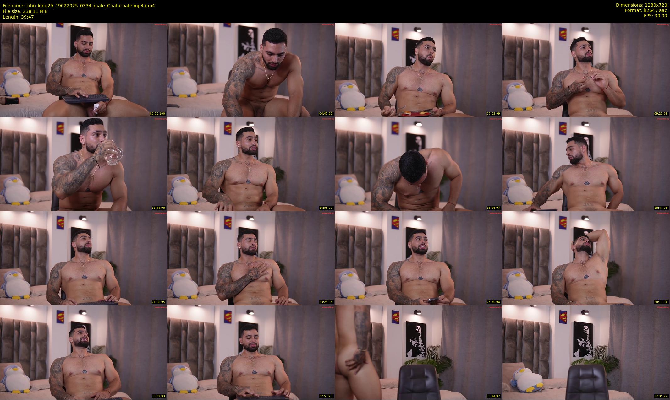 john_king29 — 40 minute Chaturbate male cam show recording, 720p, Feb 19, 2025