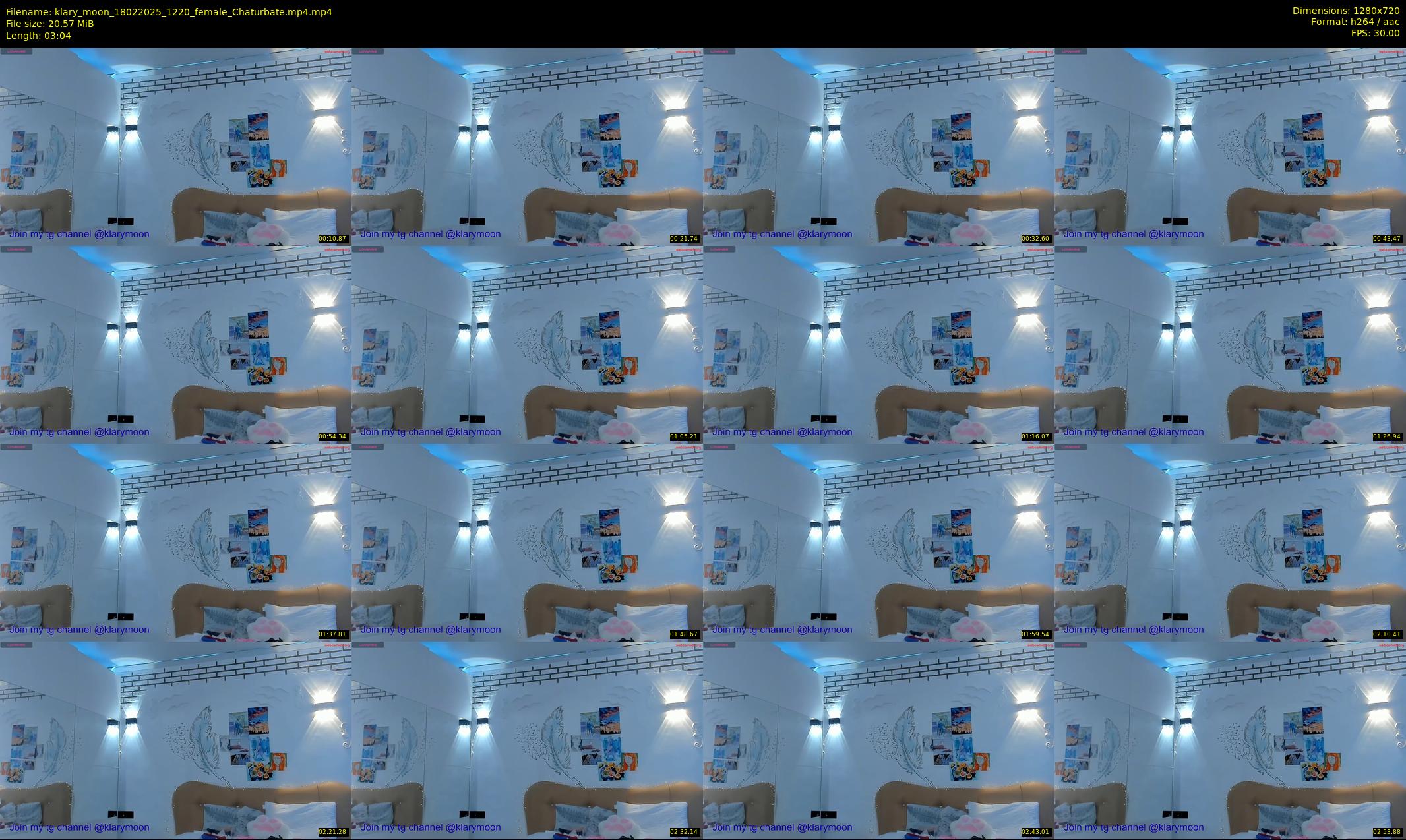 klary_moon — 4 minute Chaturbate female cam show recording, 720p, Feb 18, 2025