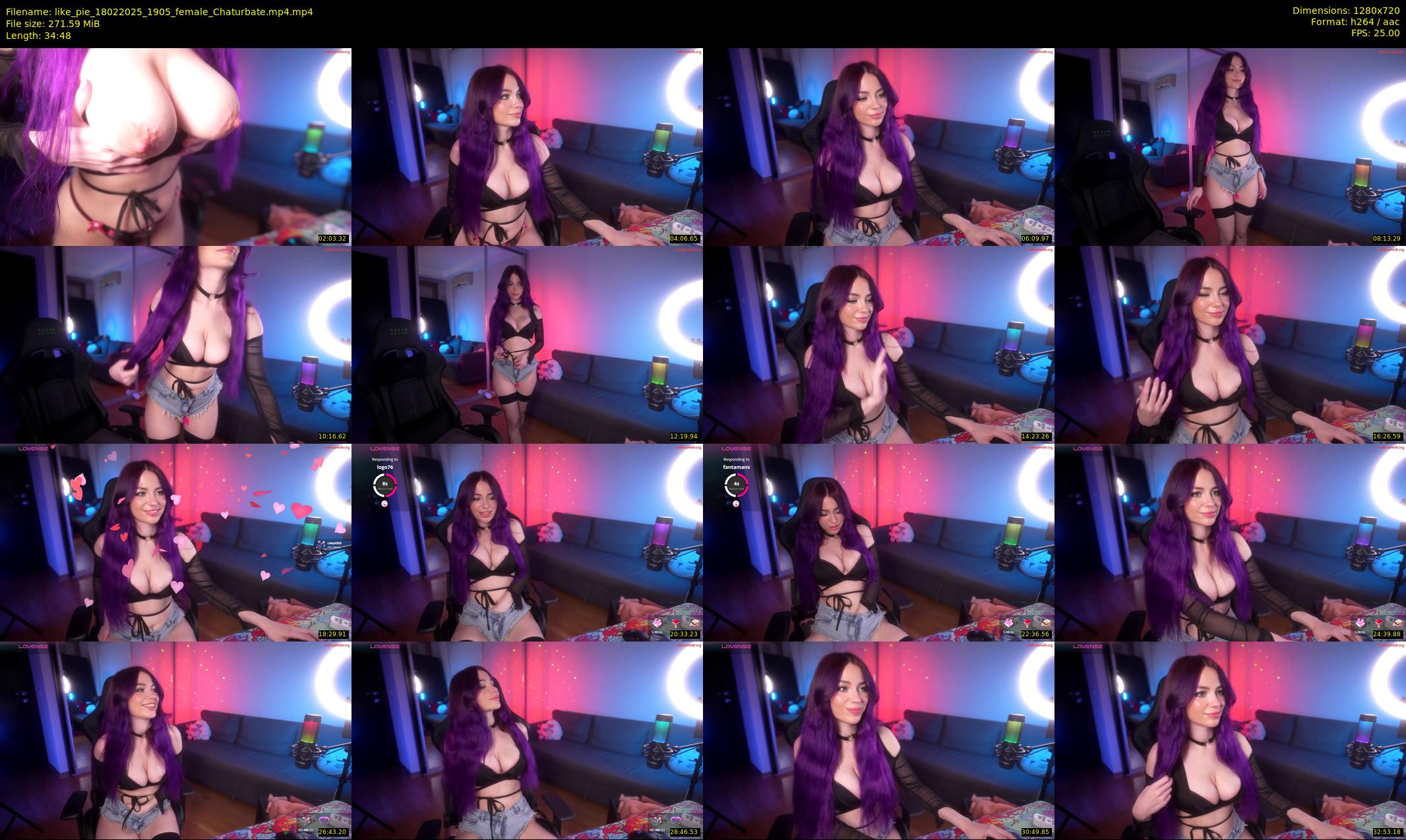 like_pie — 35 minute Chaturbate couple cam show recording, 720p, Feb 18, 2025