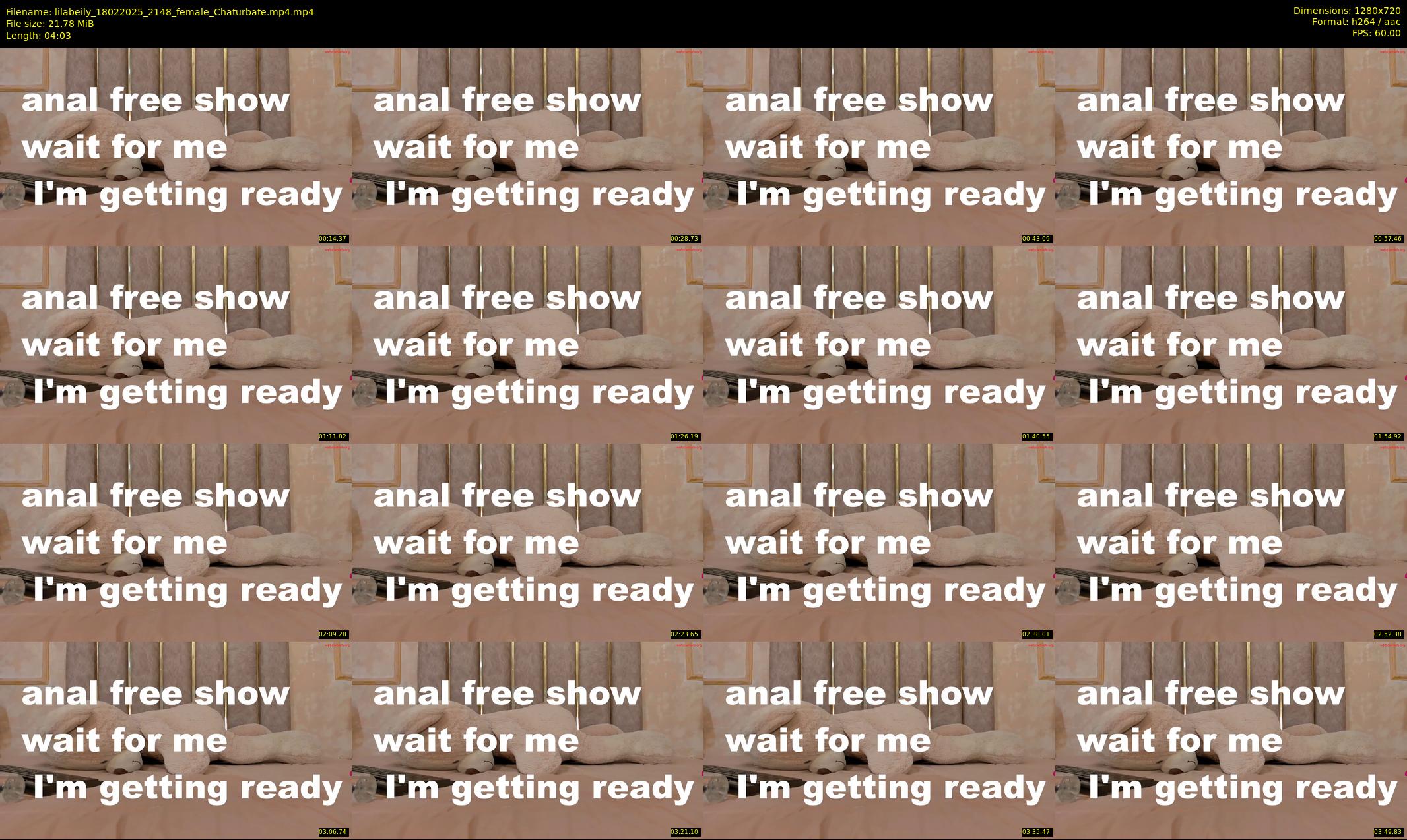 lilabeily — 5 minute Chaturbate female cam show recording, 720p, Feb 18, 2025