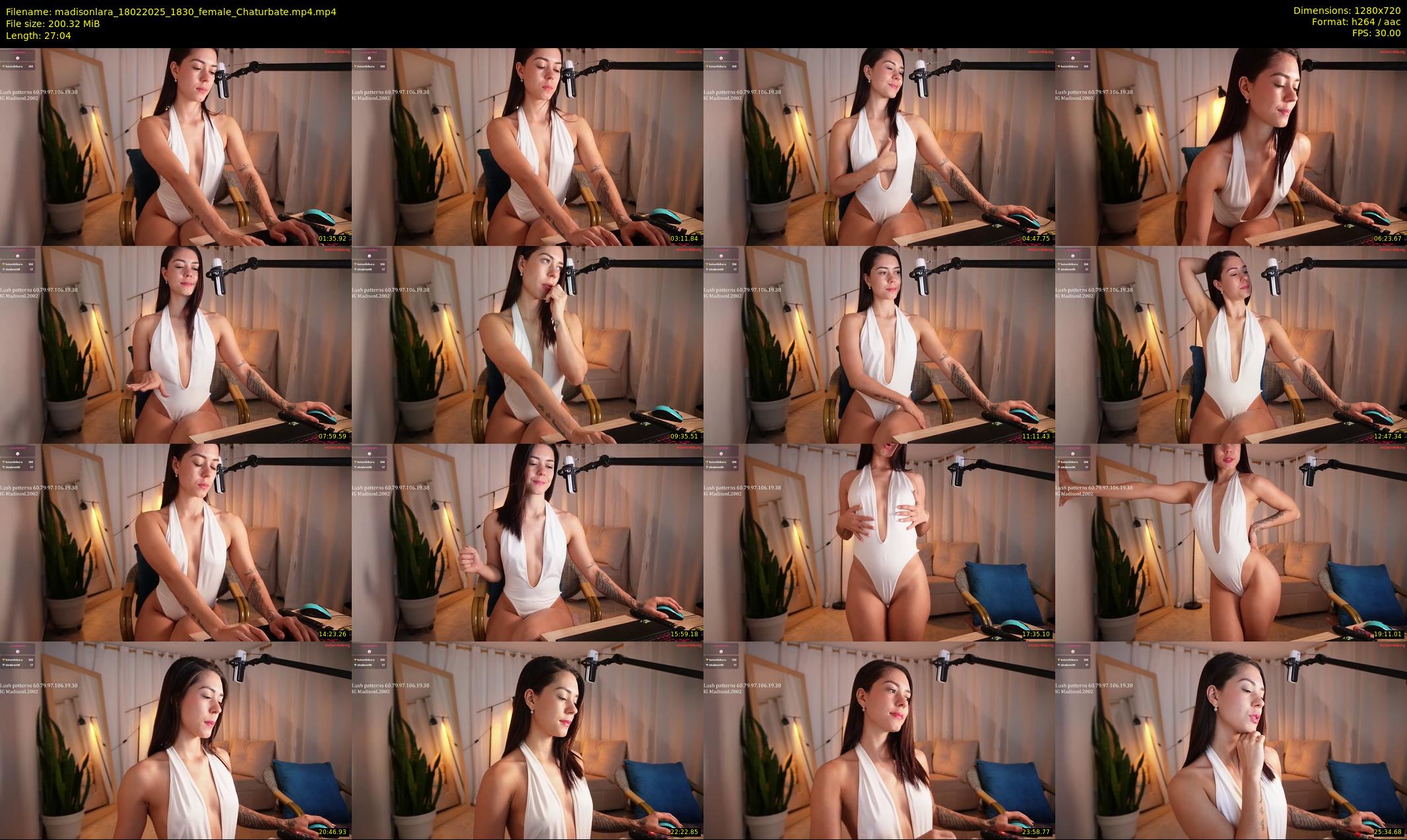 madisonlara — 28 minute Chaturbate female cam show recording, 720p, Feb 18, 2025
