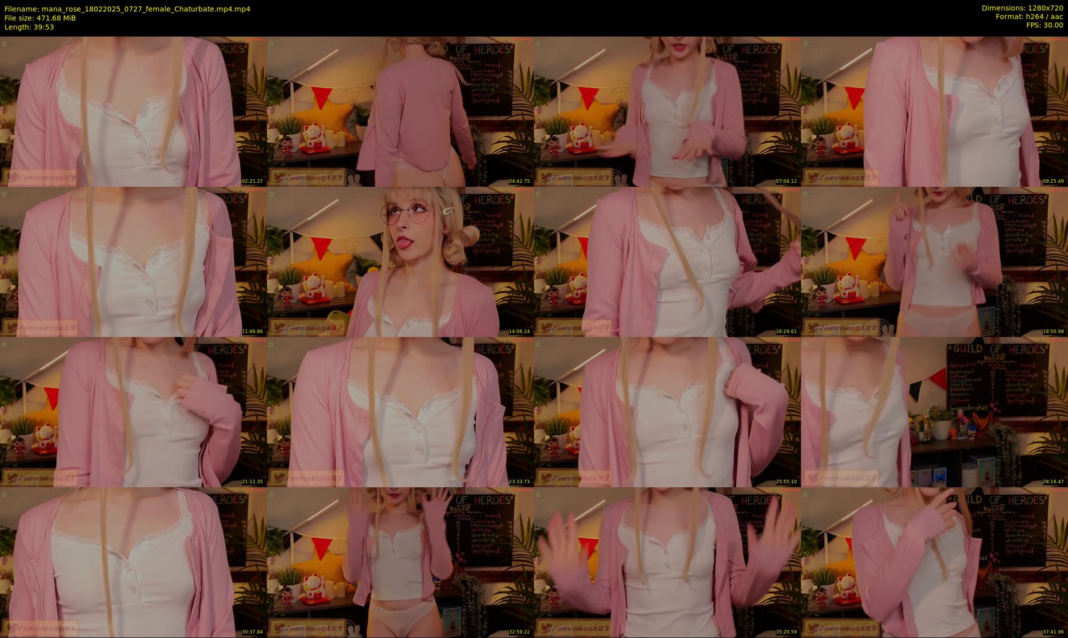 mana_rose — 40 minute Chaturbate female cam show recording, 720p, Feb 18, 2025