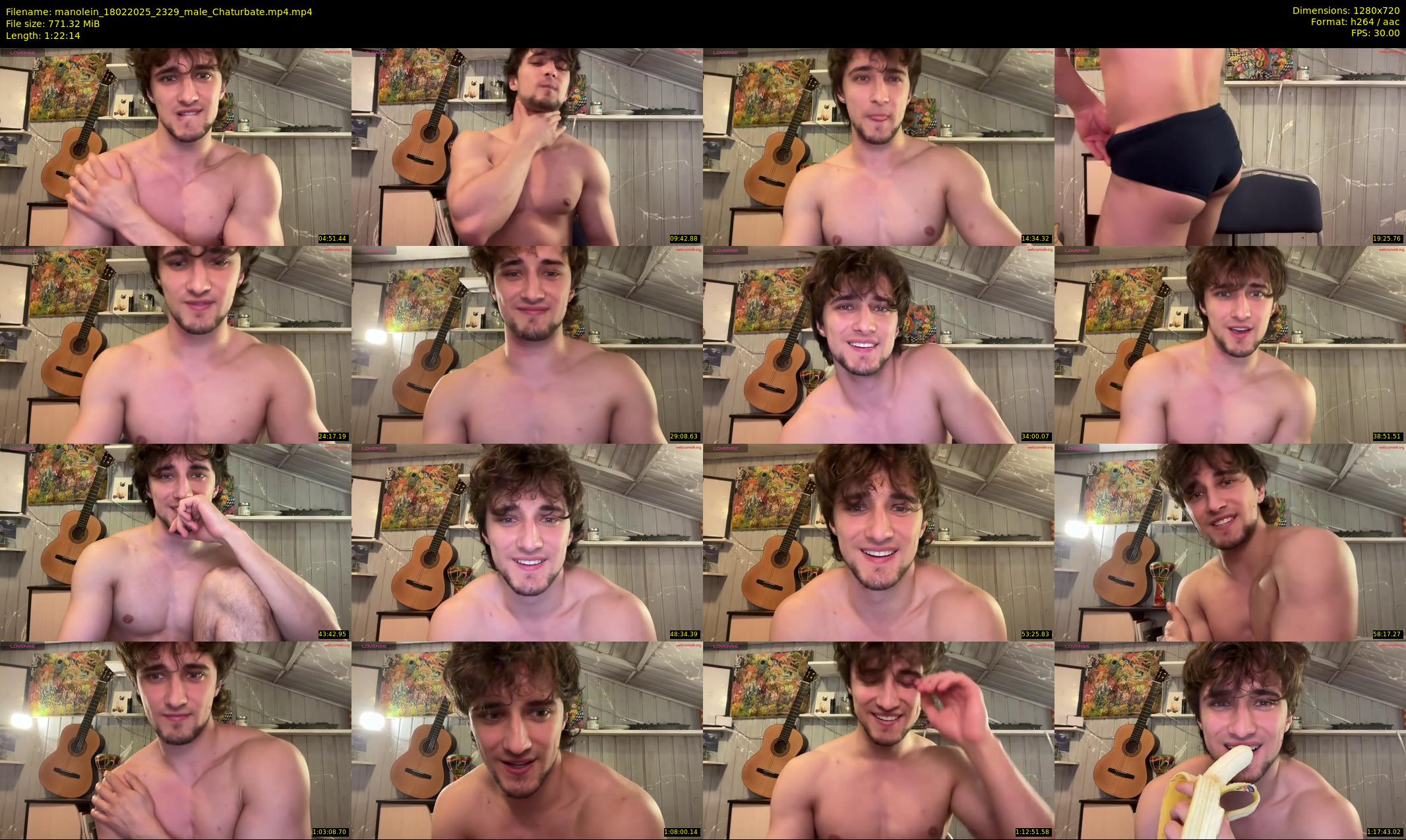 manolein — 83 minute Chaturbate male cam show recording, 720p, Feb 18, 2025