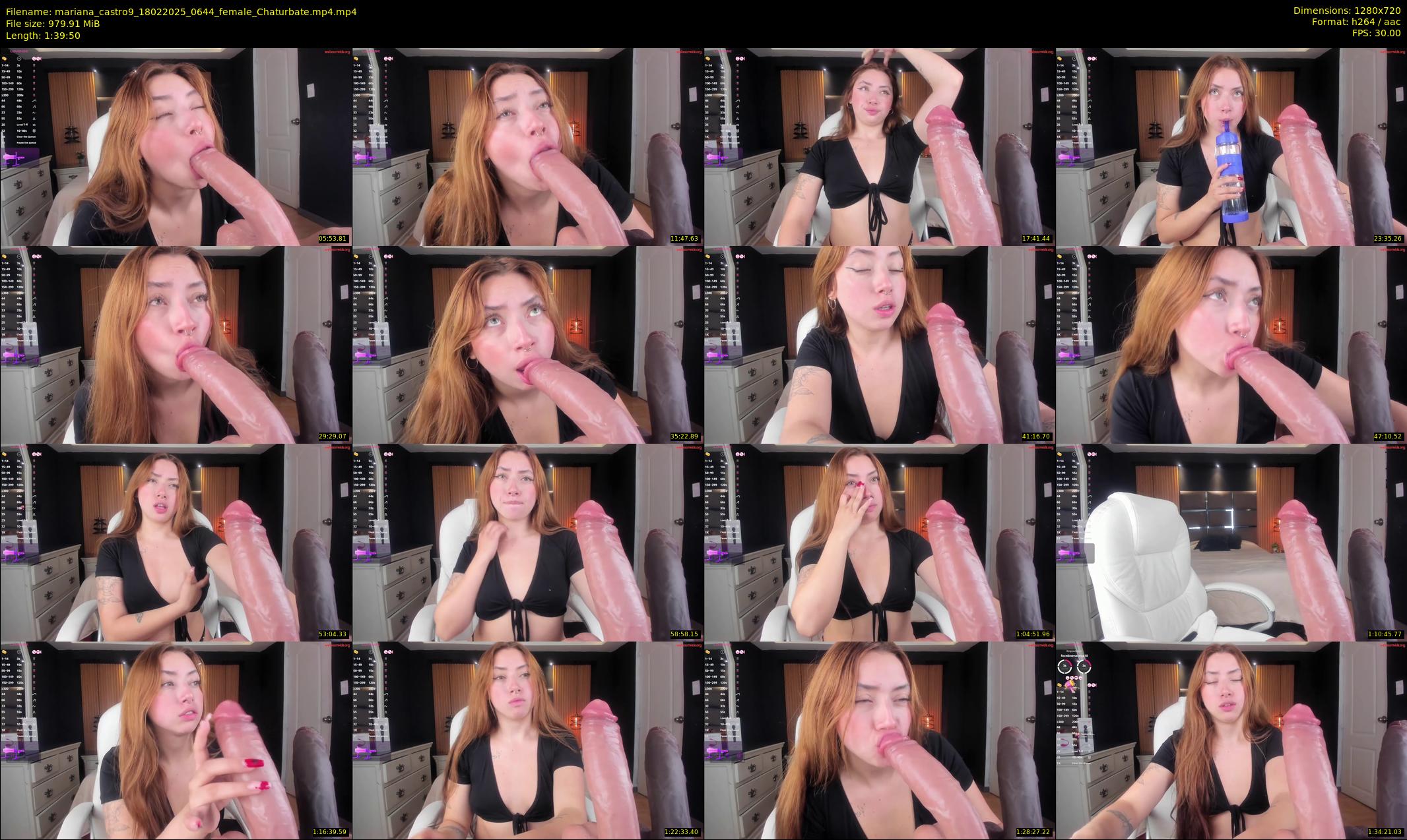 mariana_castro9 — 100 minute Chaturbate female cam show recording, 720p, Feb 18, 2025
