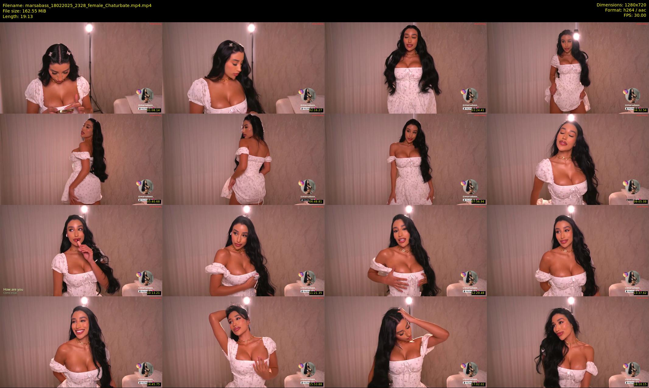 marsabass — 20 minute Chaturbate female cam show recording, 720p, Feb 18, 2025