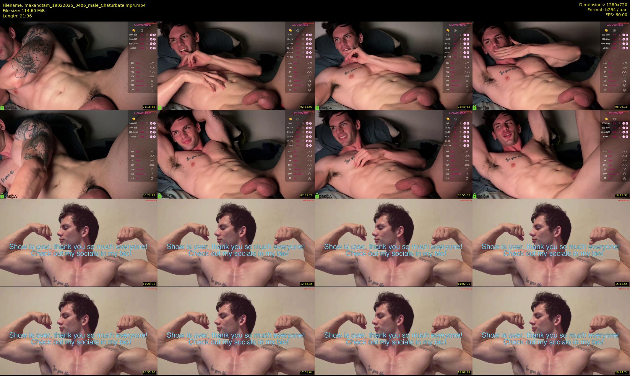maxandtam — 22 minute Chaturbate couple cam show recording, 720p, Feb 19, 2025