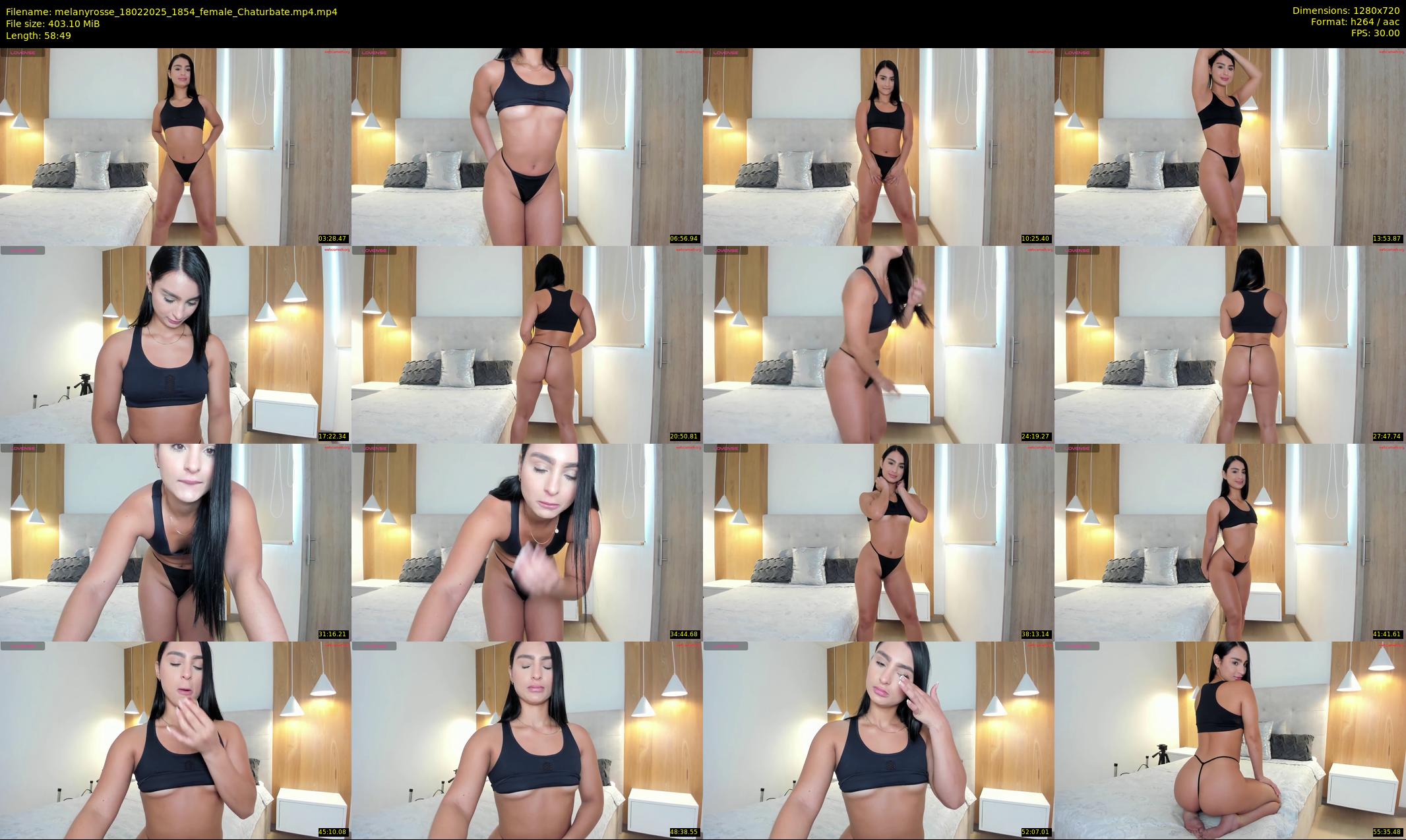 melanyrosse — 59 minute Chaturbate female cam show recording, 720p, Feb 18, 2025