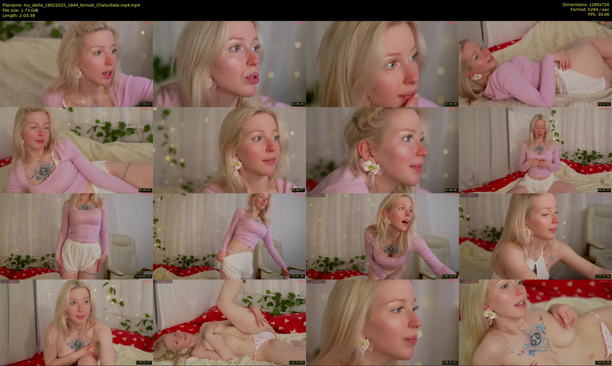 my_stella — 124 minute Chaturbate female cam show recording, 720p, Feb 18, 2025