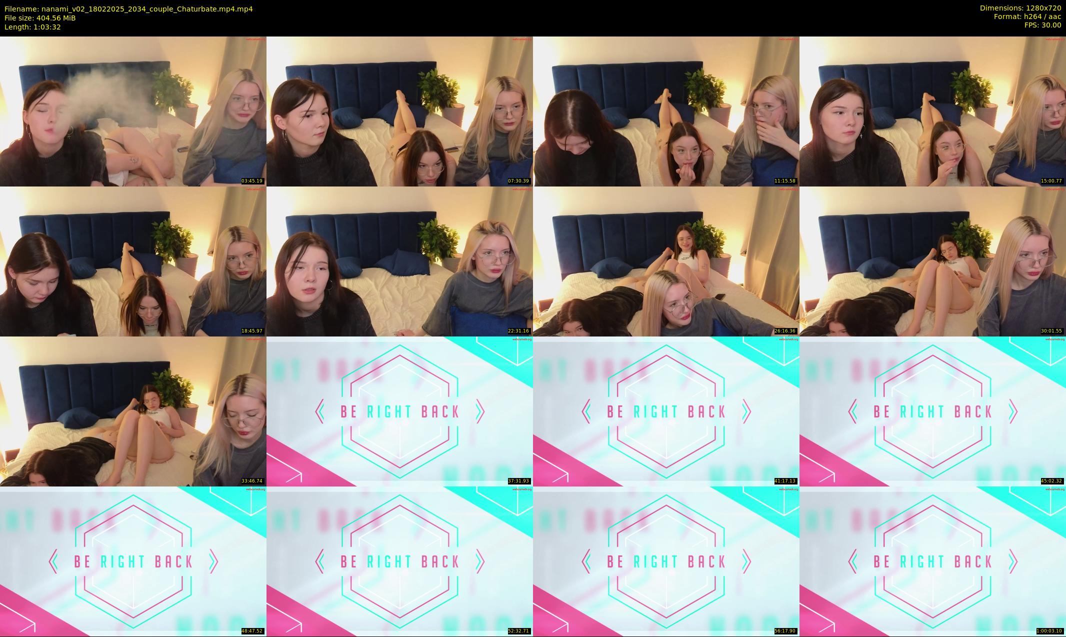 nanami_v02 — 64 minute Chaturbate couple cam show recording, 720p, Feb 18, 2025